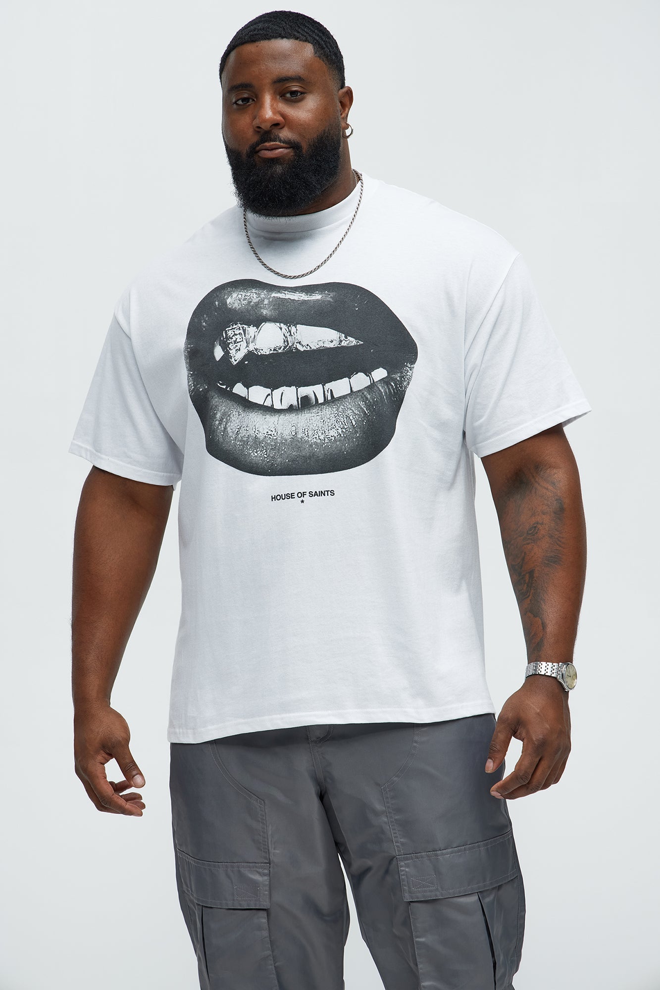 House Of Saints Grill Short Sleeve Tee - White