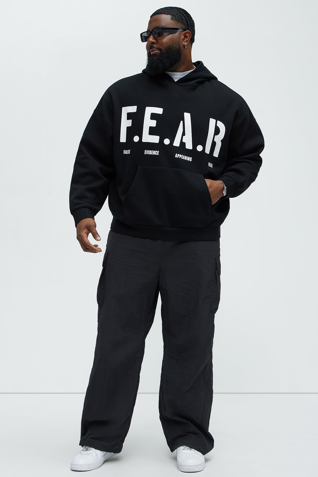 Tyson Fear Oversized Hoodie - Black