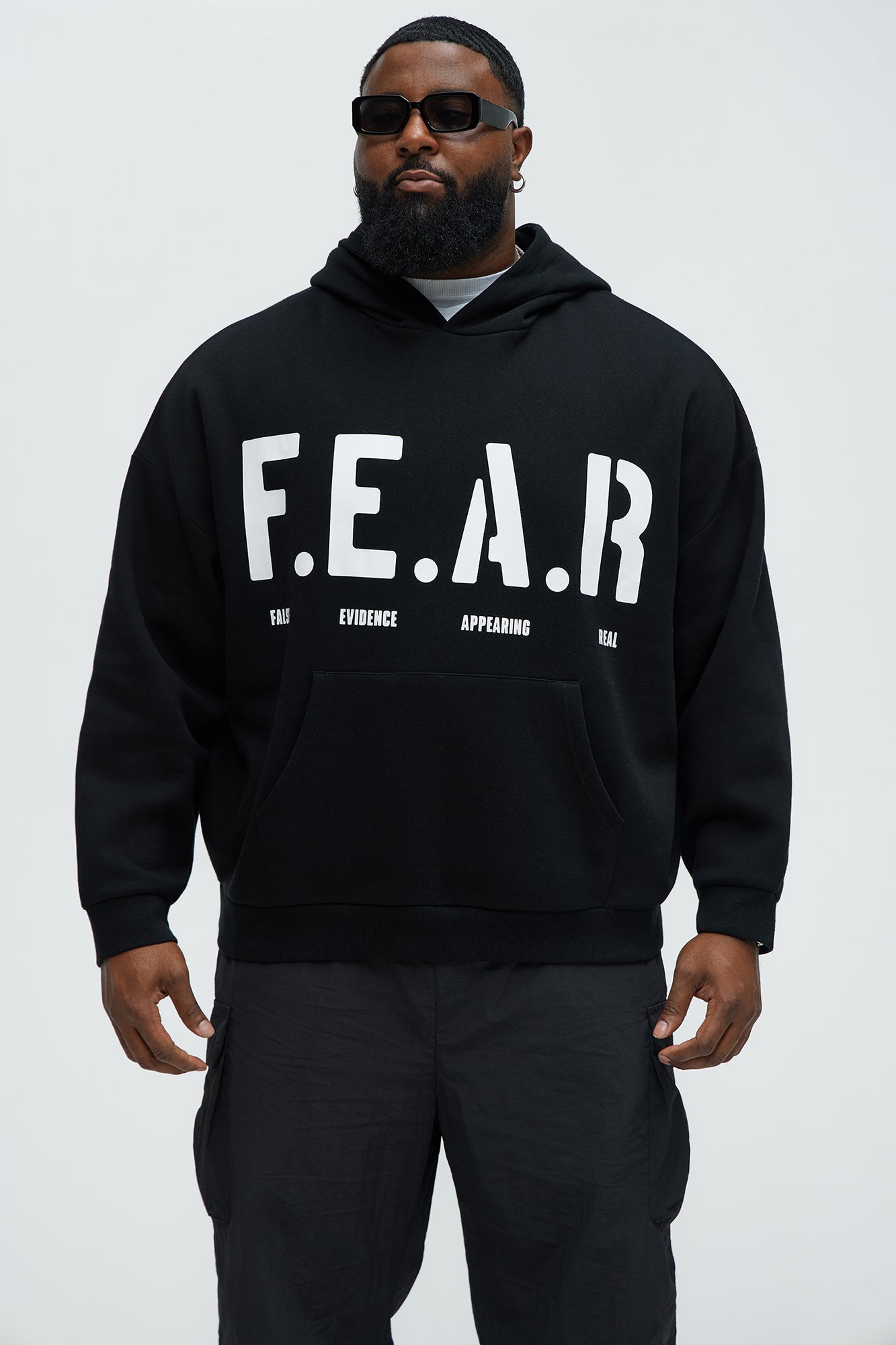 Tyson Fear Oversized Hoodie - Black
