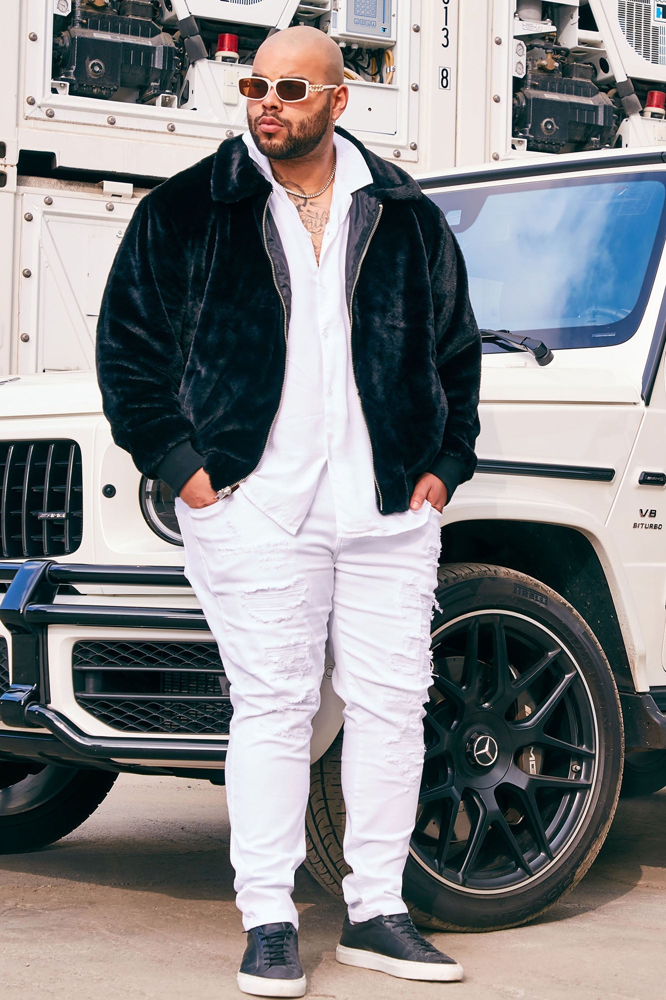 Dawson Relaxed Long Sleeve Button Up Shirt - White