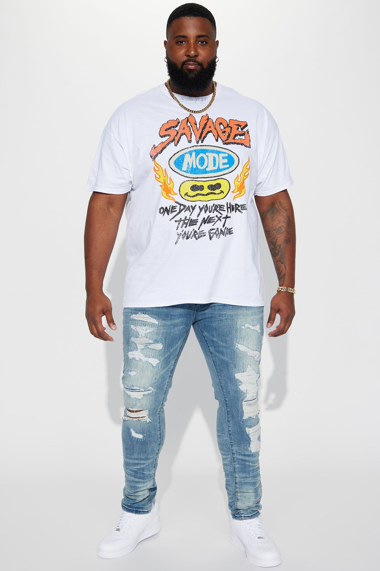 For The Fame Stacked Skinny Jeans - Light Wash