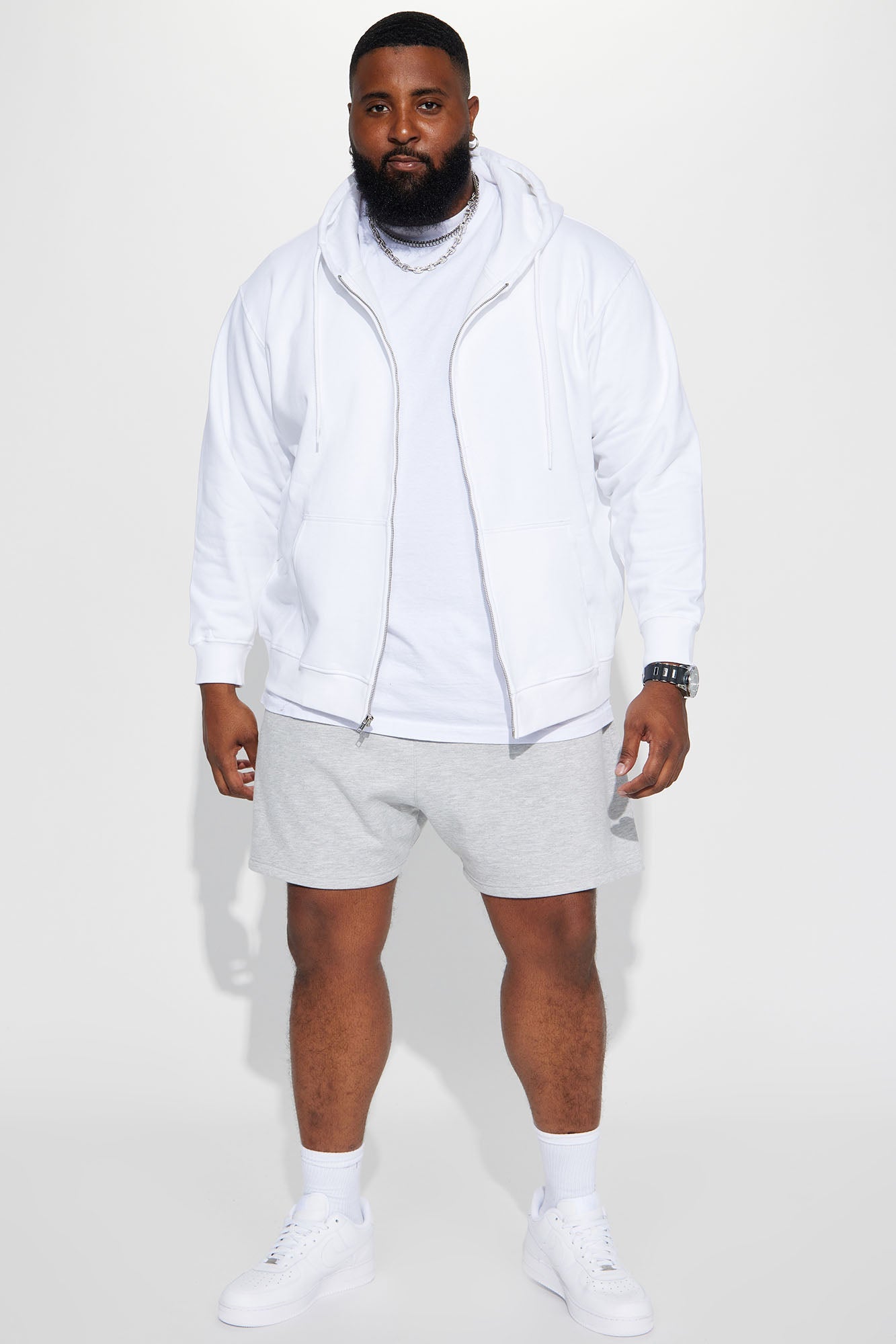 Tyson Oversize Heavyweight Sweat Shorts - Heather Grey
