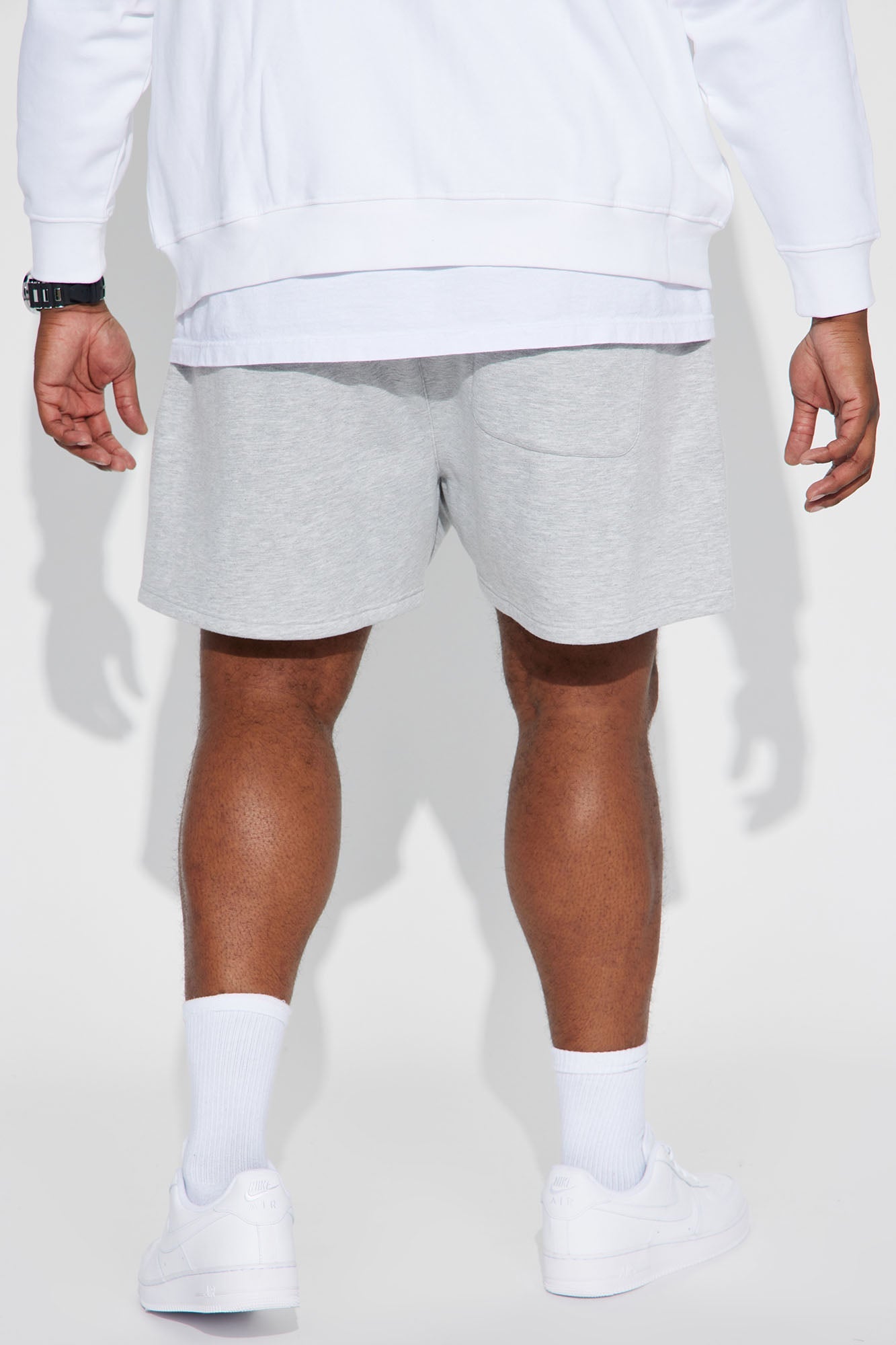 Tyson Oversize Heavyweight Sweat Shorts - Heather Grey