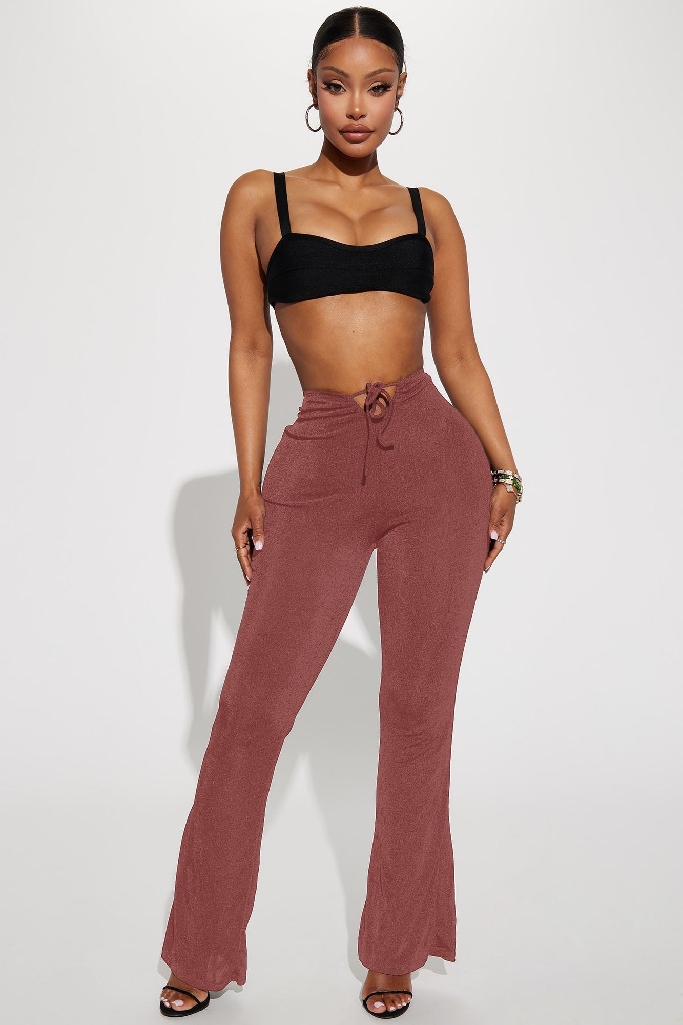 Make It Look Easy Flare Pant - Rust