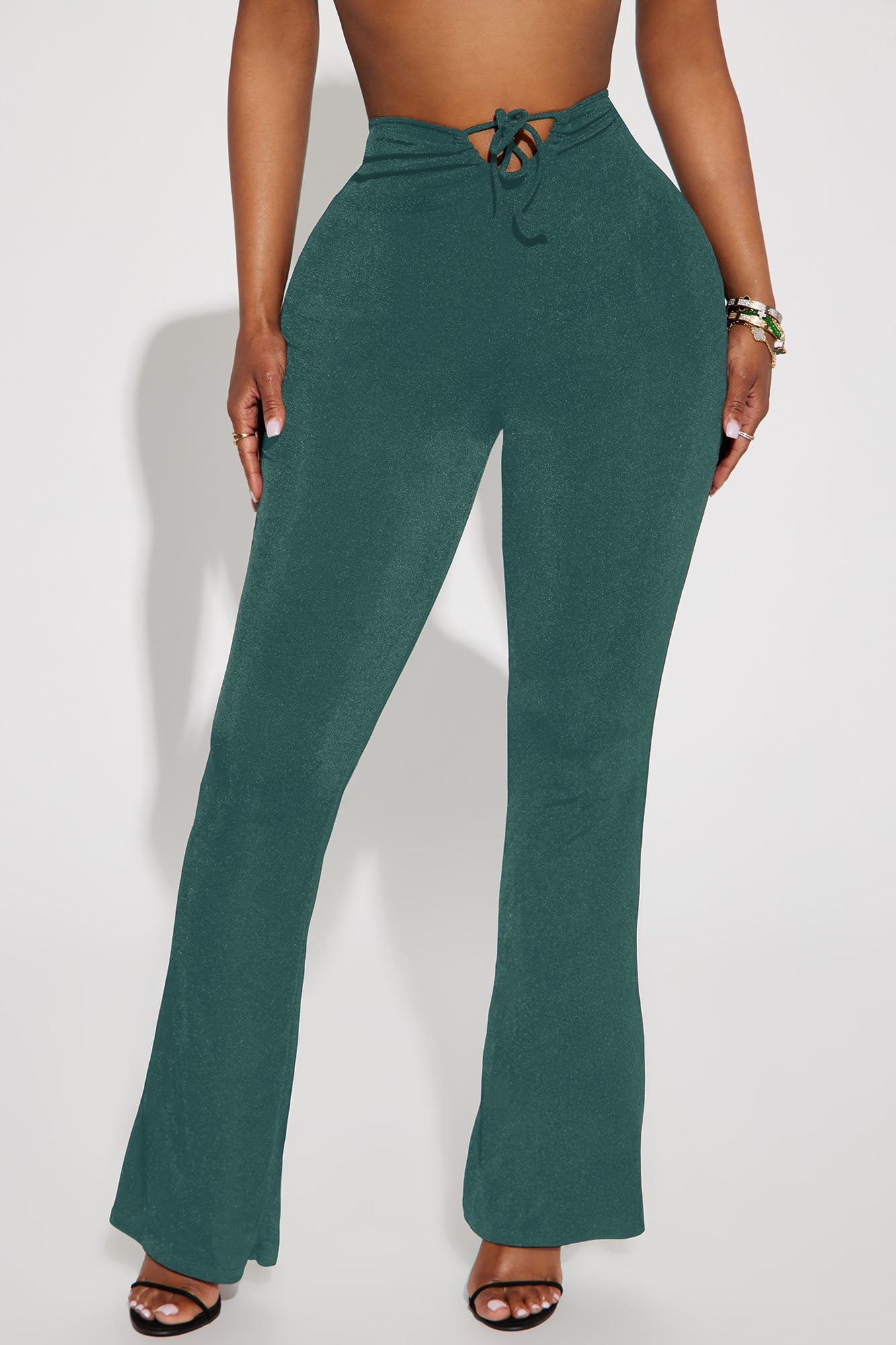 Make It Look Easy Flare Pant - Green