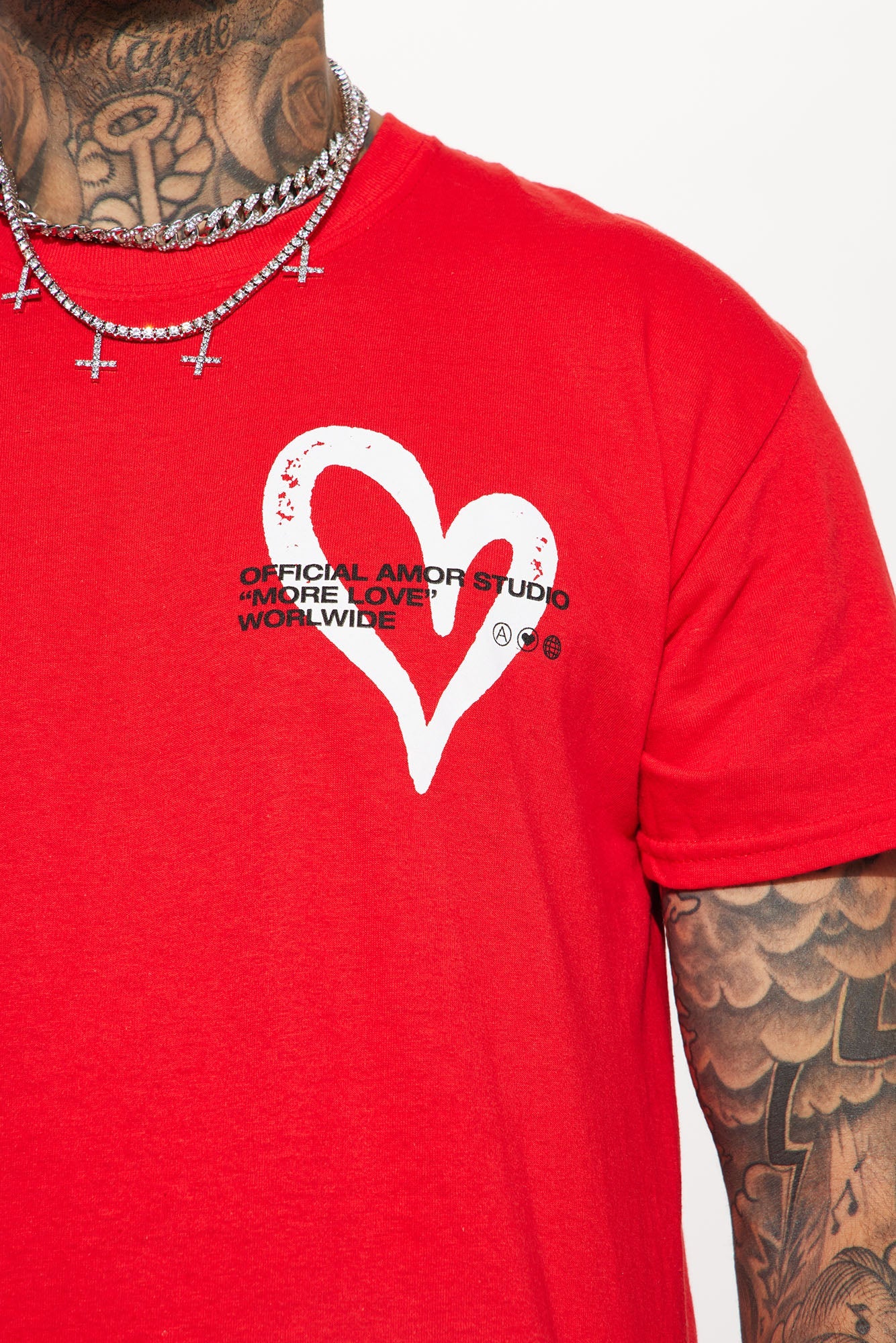 Amor Studio Short Sleeve Tee - Red