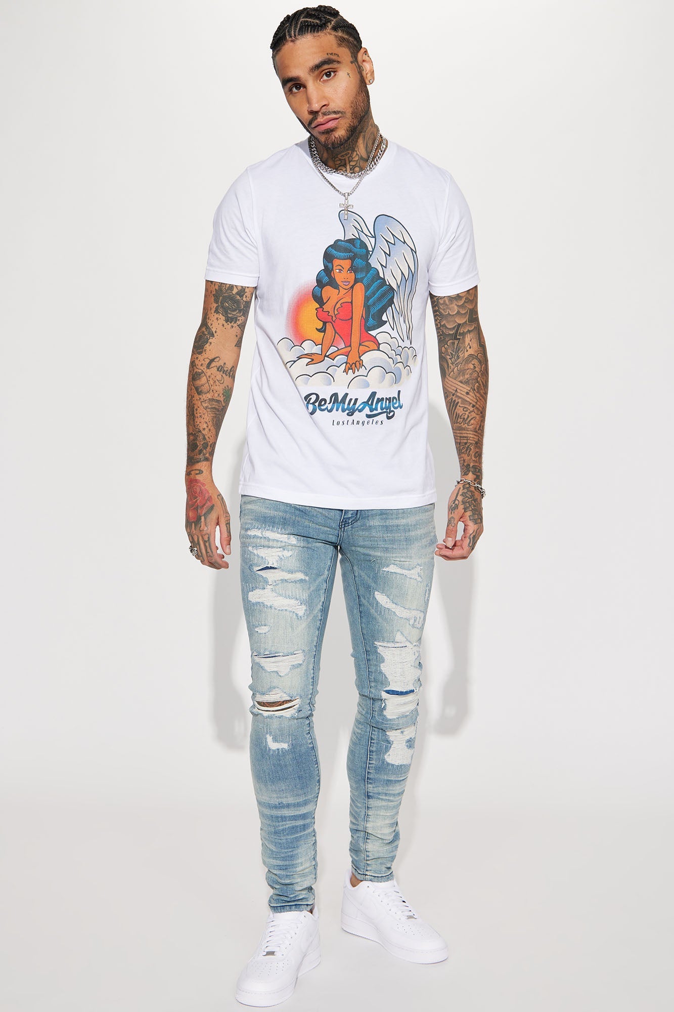 For The Fame Stacked Skinny Jeans - Light Wash