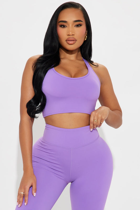 Giselle Twist Active Sports Bra - Lavender
