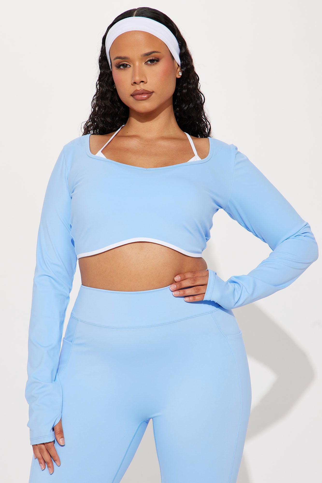 Tennis Club Twofer Active Top - Light Blue