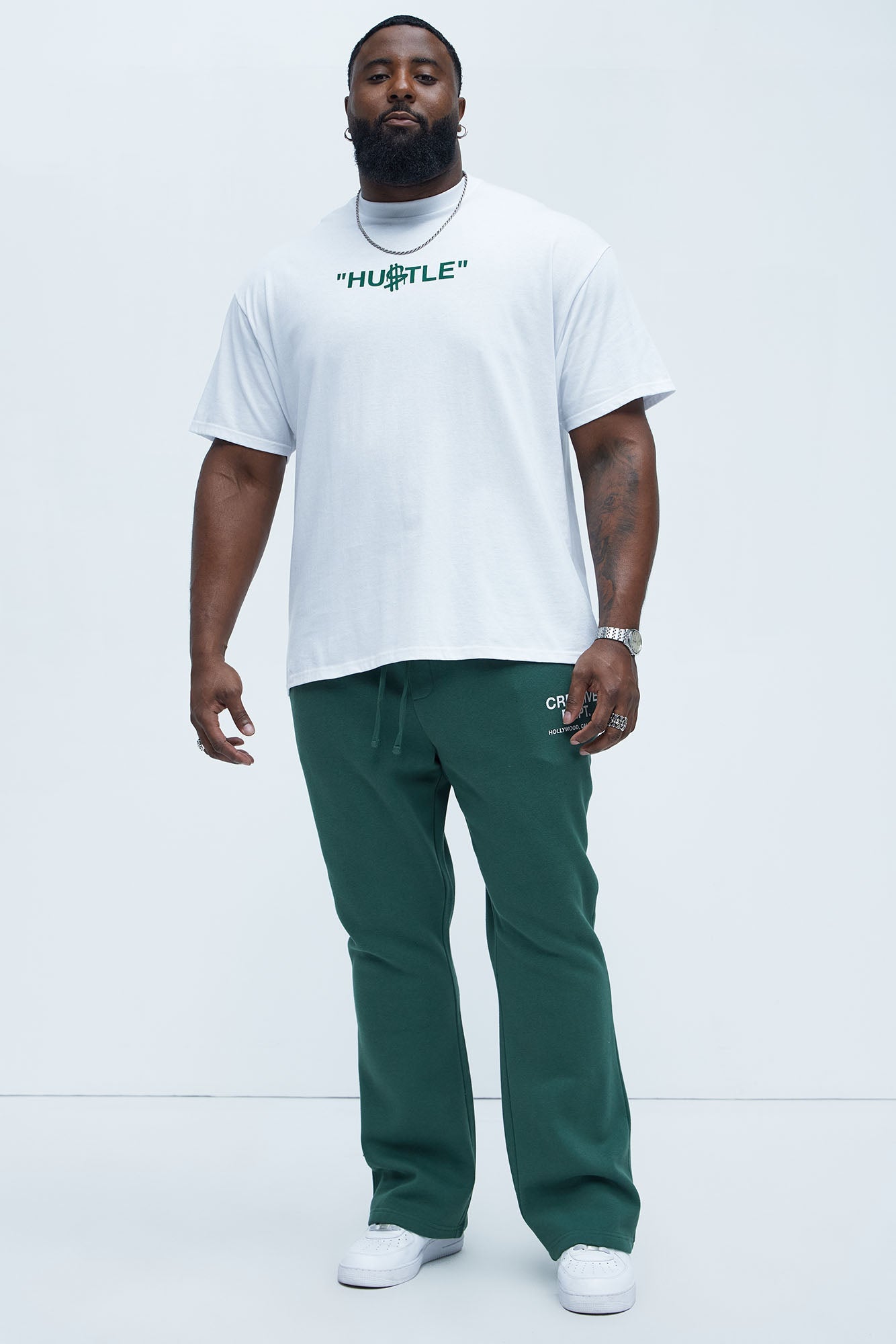 Tyson Creative Dept Skinny Flare Sweatpants - Green