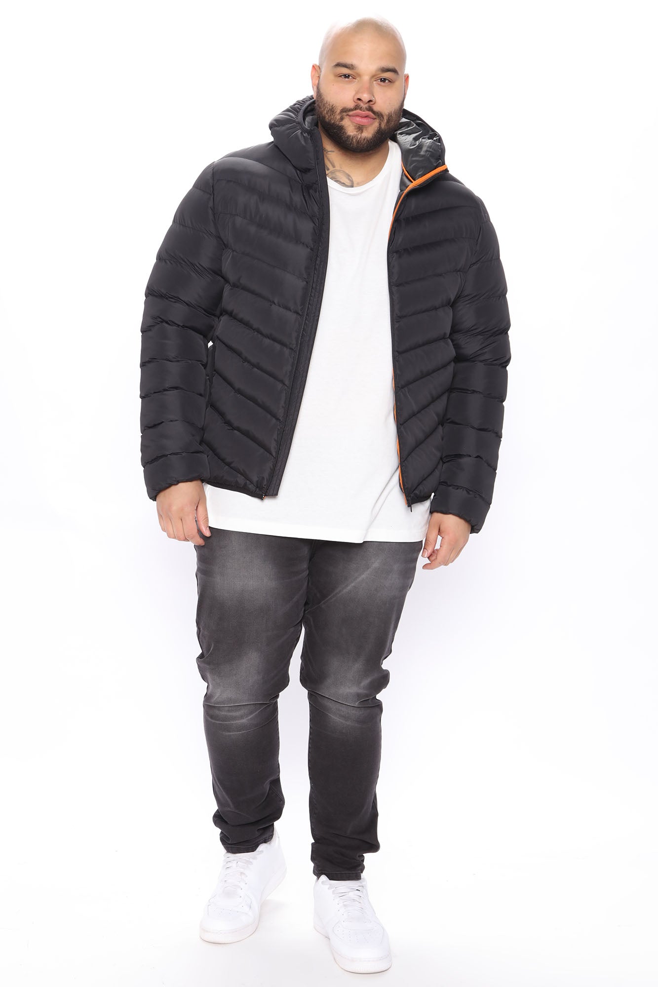 Grant Puffer Jacket - Black