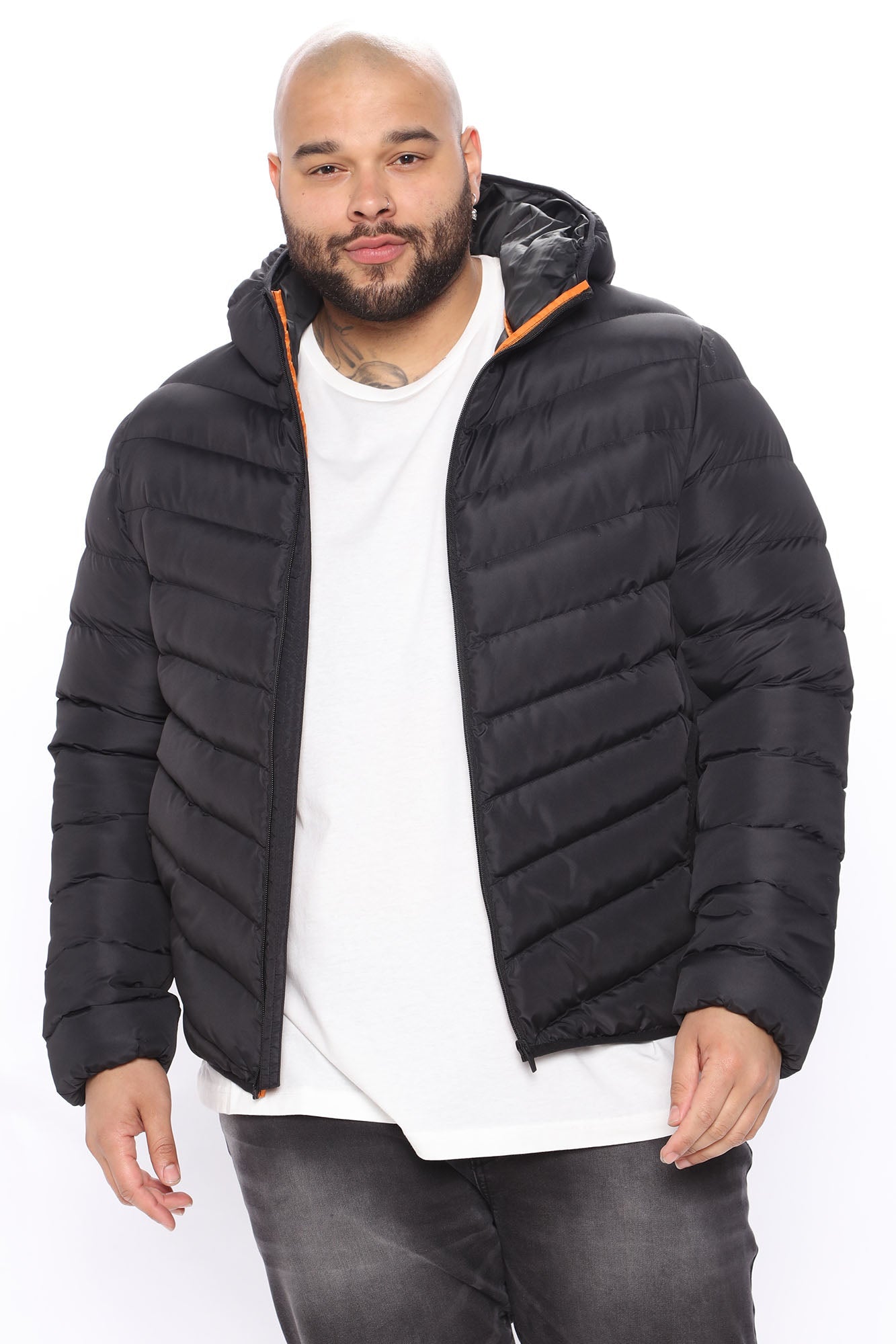 Grant Puffer Jacket - Black