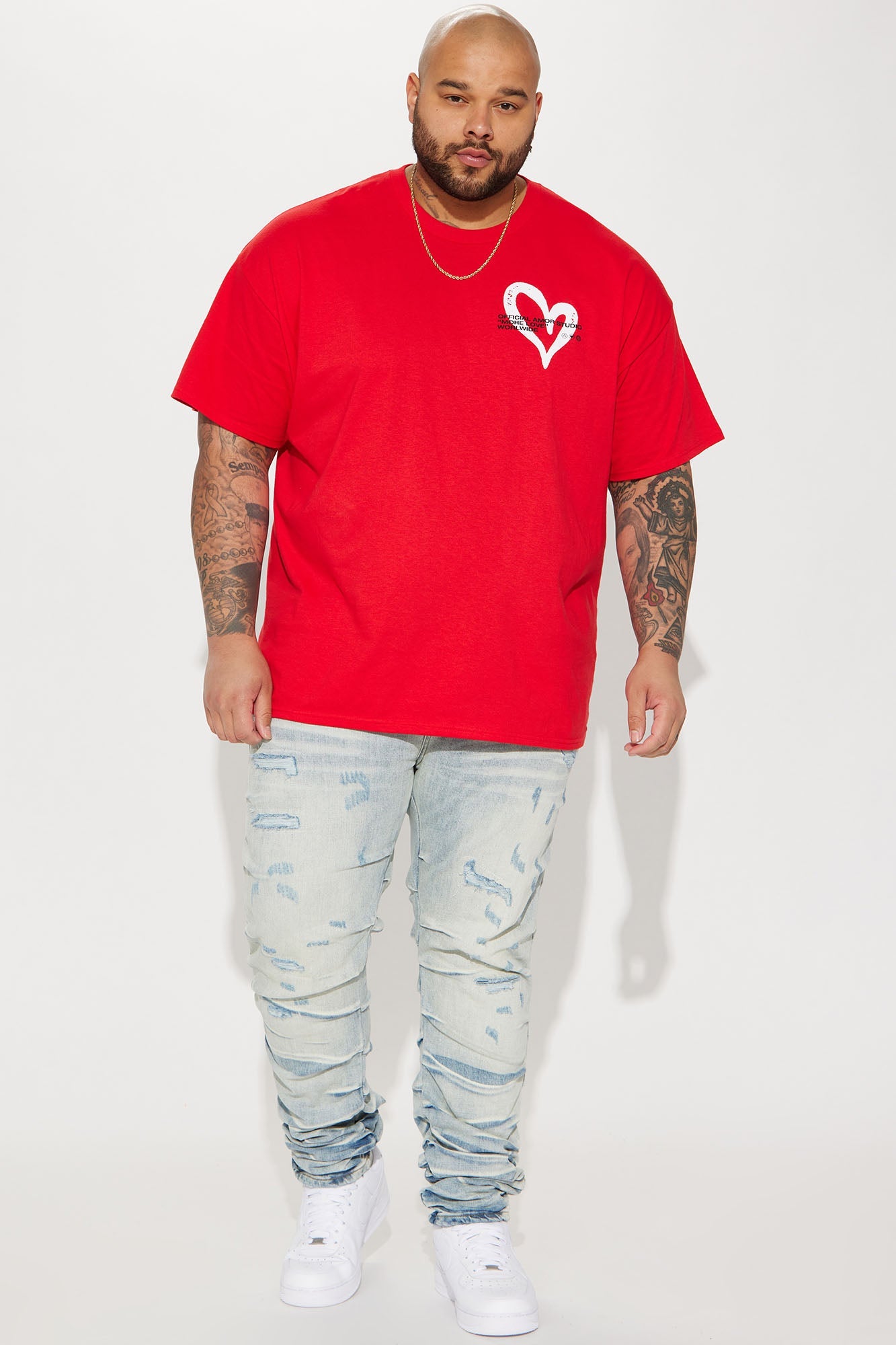 Amor Studio Short Sleeve Tee - Red