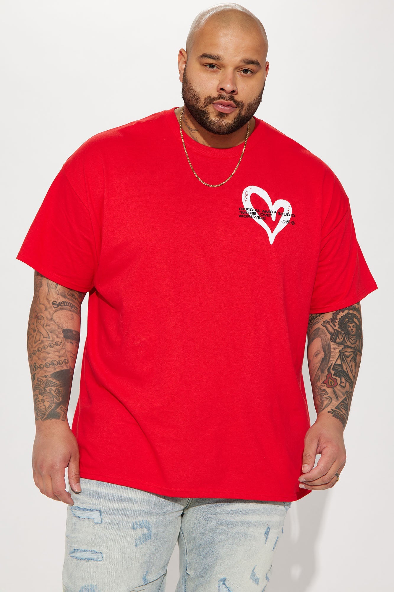 Amor Studio Short Sleeve Tee - Red