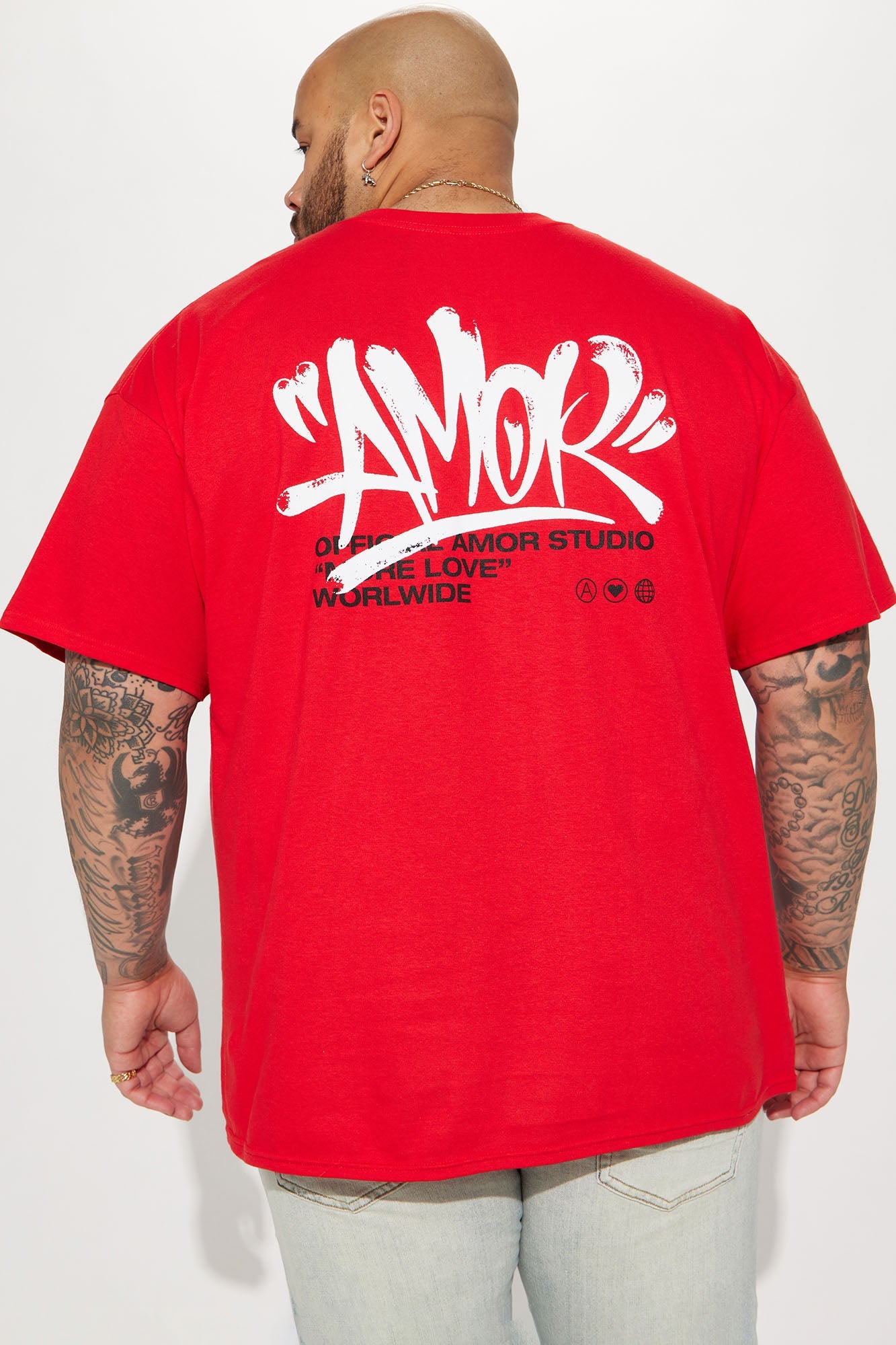 Amor Studio Short Sleeve Tee - Red