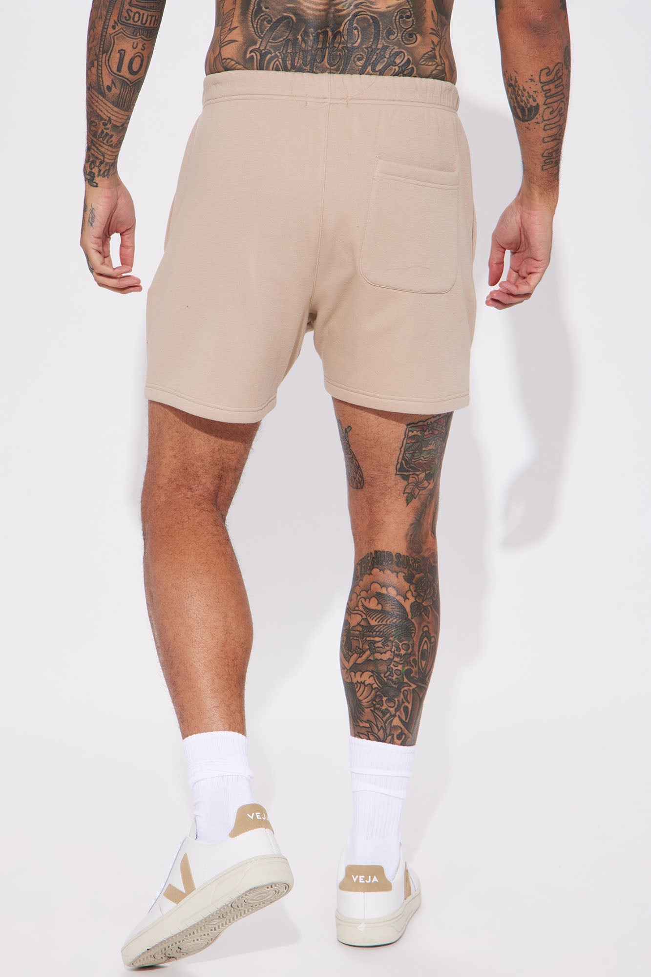 Tyson Oversize Heavyweight Sweat Shorts - Taupe