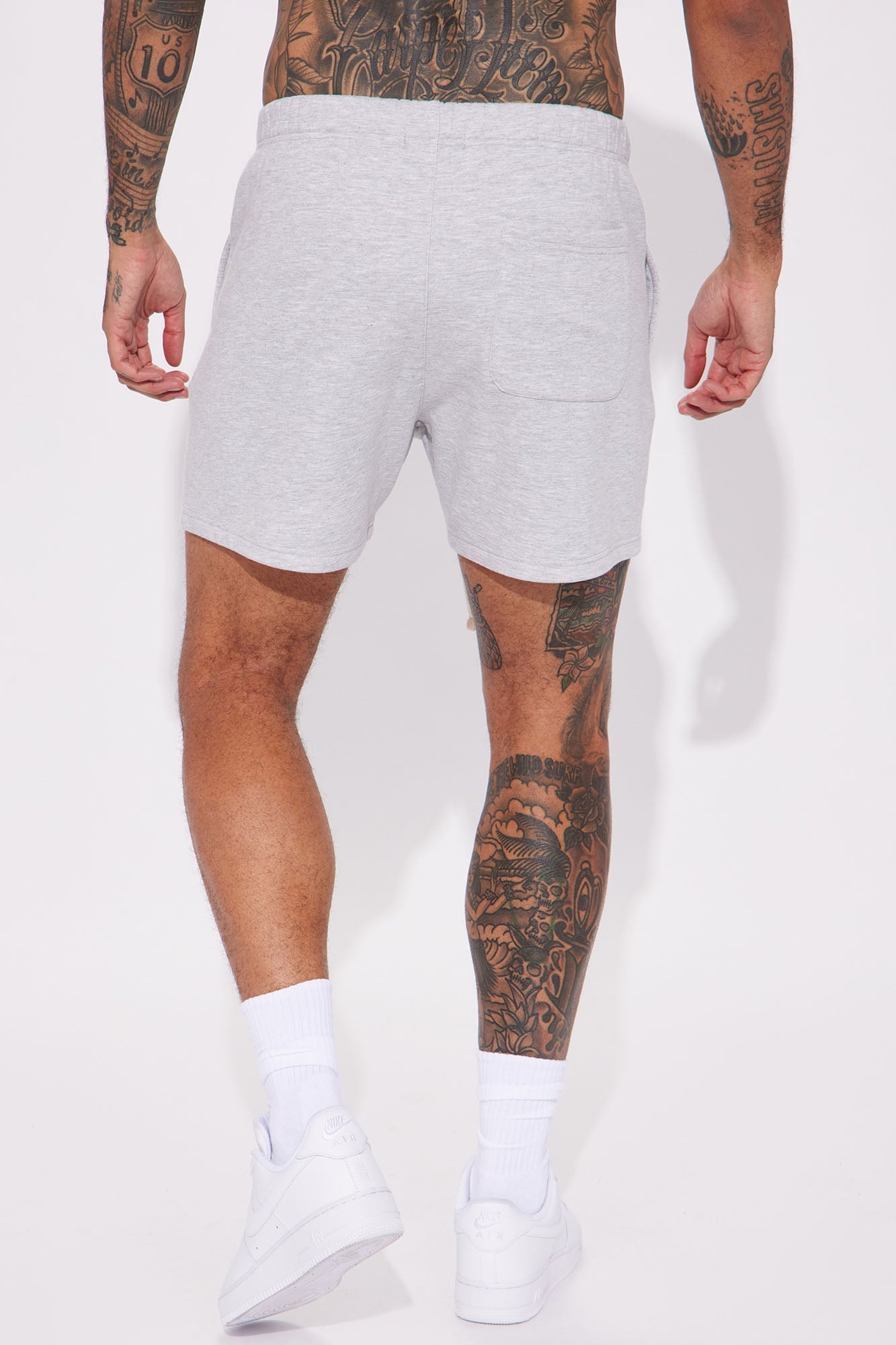 Tyson Oversize Heavyweight Sweat Shorts - Heather Grey