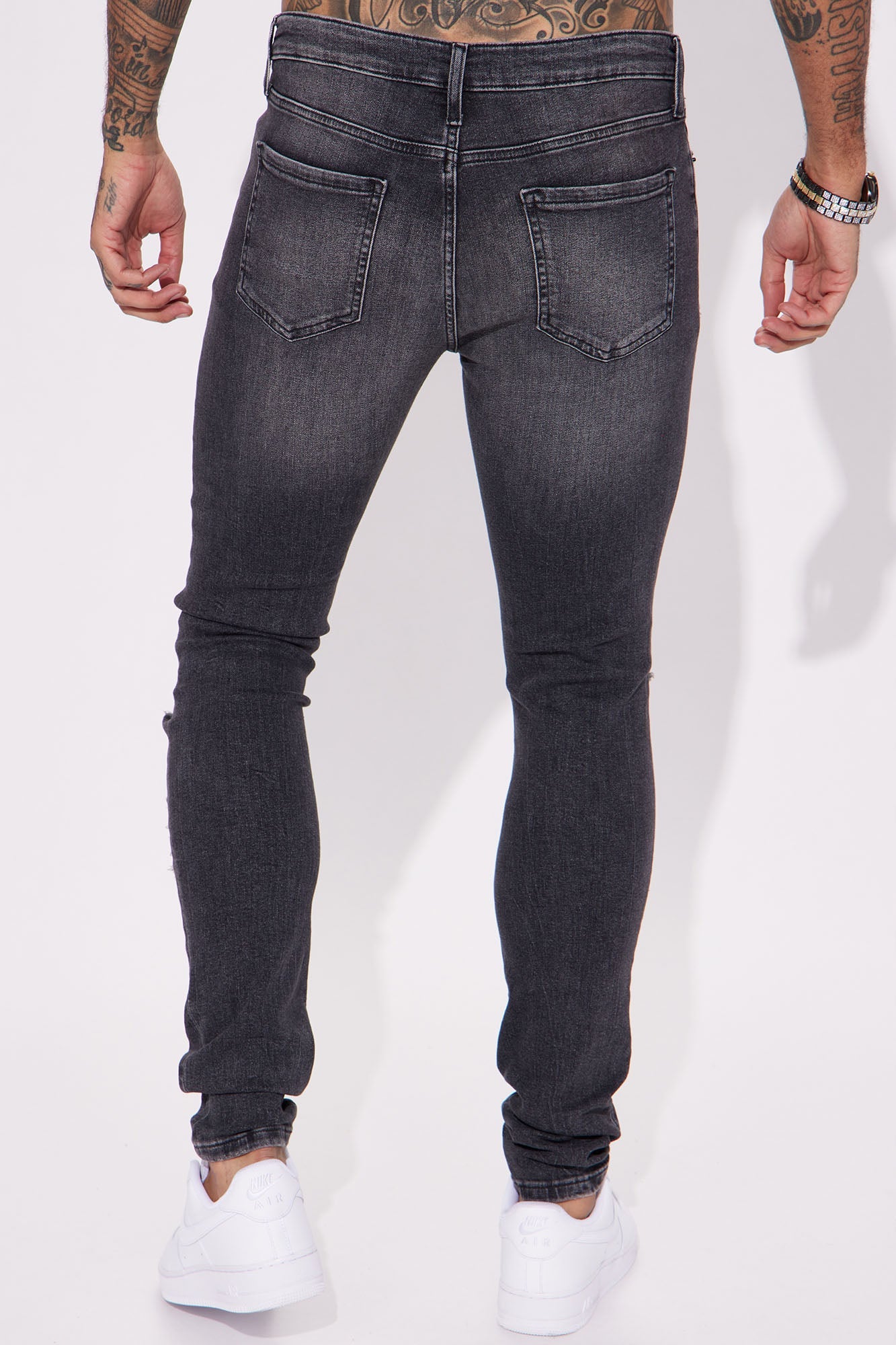 Ready To Unwind Stacked Skinny Jeans - Black Wash