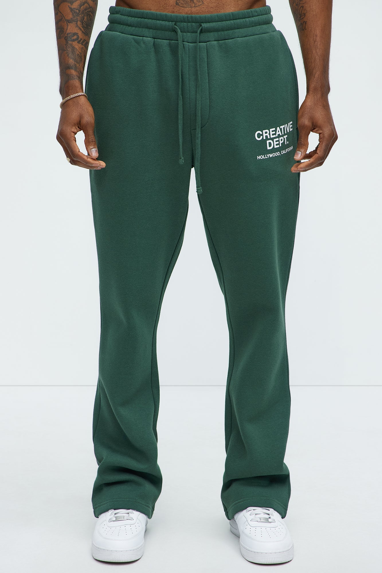 Tyson Creative Dept Skinny Flare Sweatpants - Green