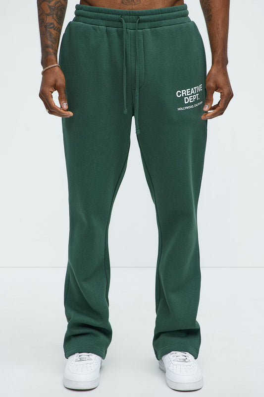 Tyson Creative Dept Skinny Flare Sweatpants - Green