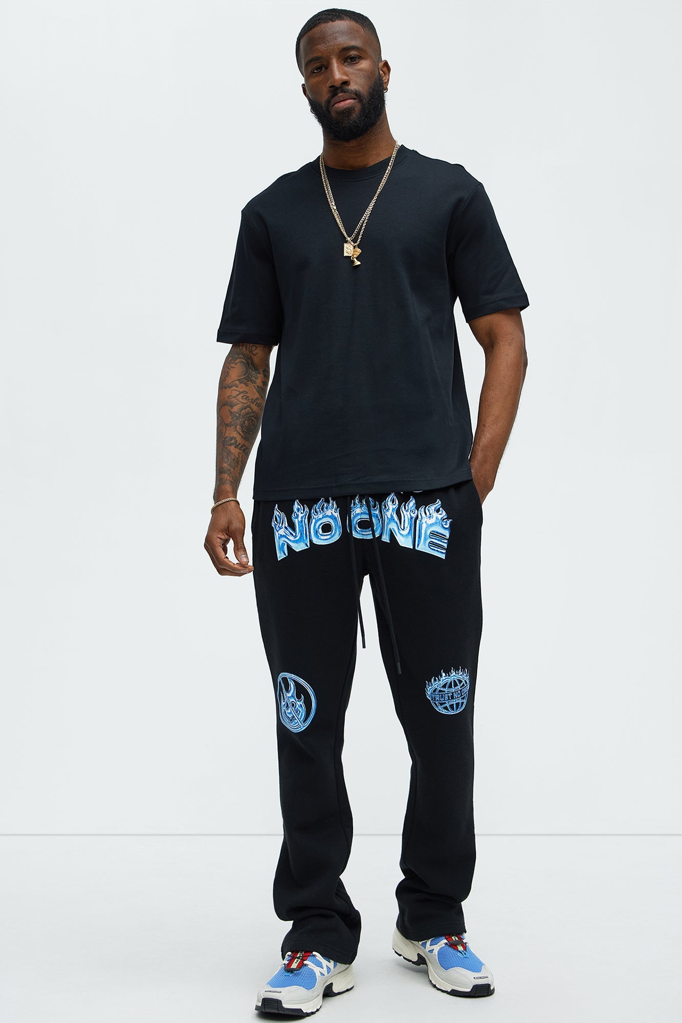 Tyson Trust No One Skinny Sweatpants - Black