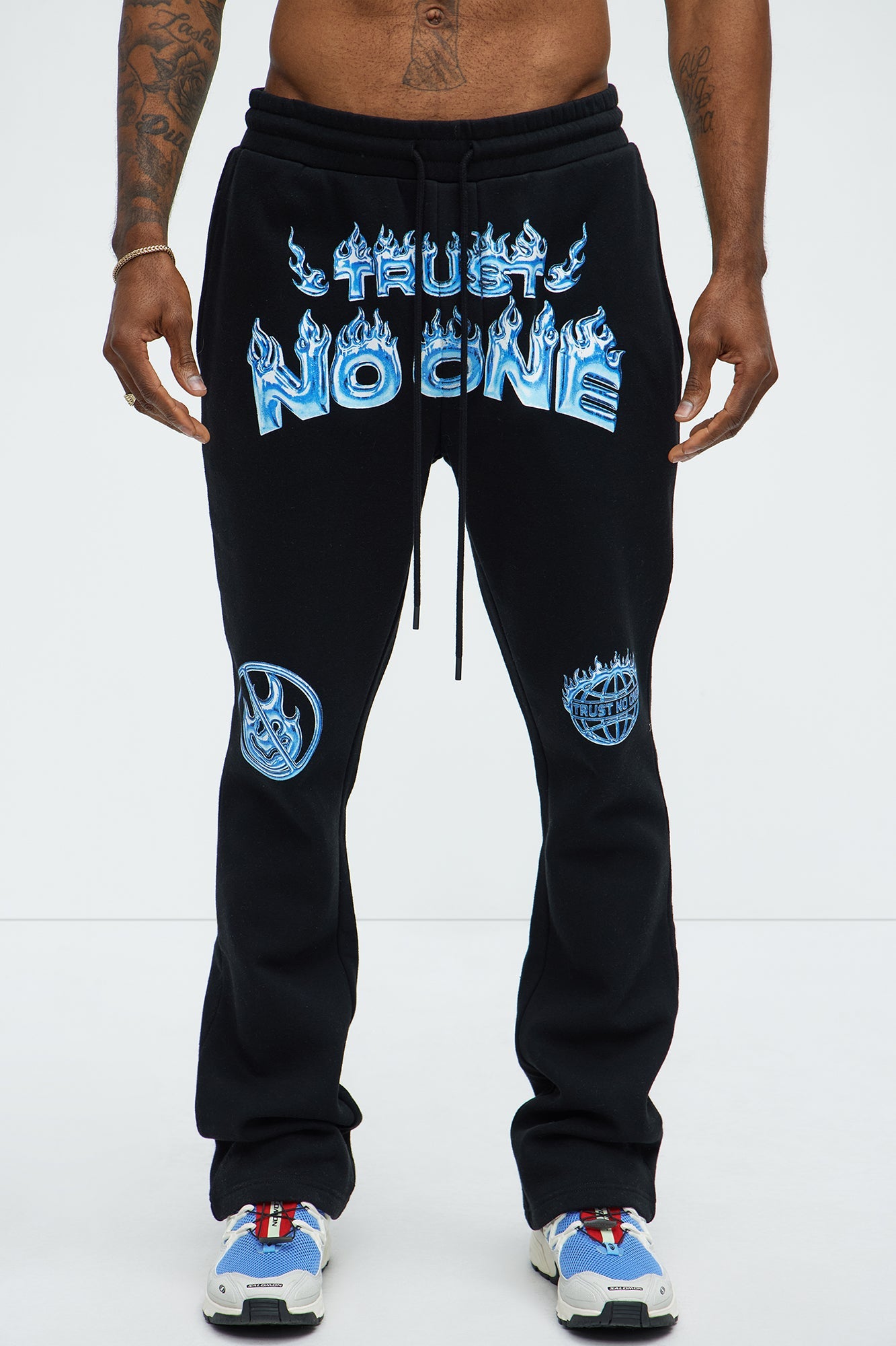 Tyson Trust No One Skinny Sweatpants - Black