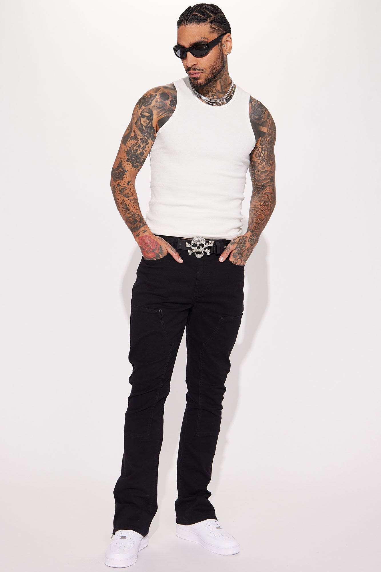 Classic Ribbed Tank Top - White