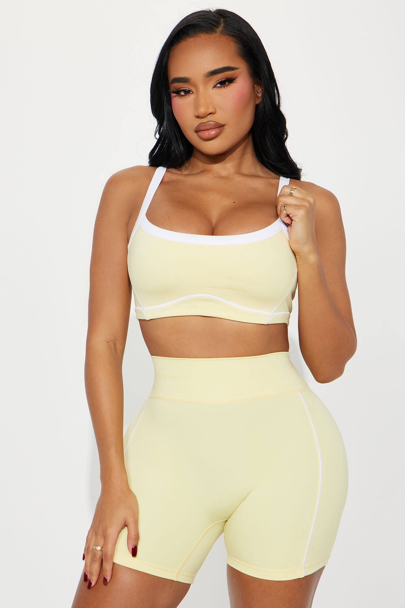 You Got Served Sports Bra - Butter Yellow