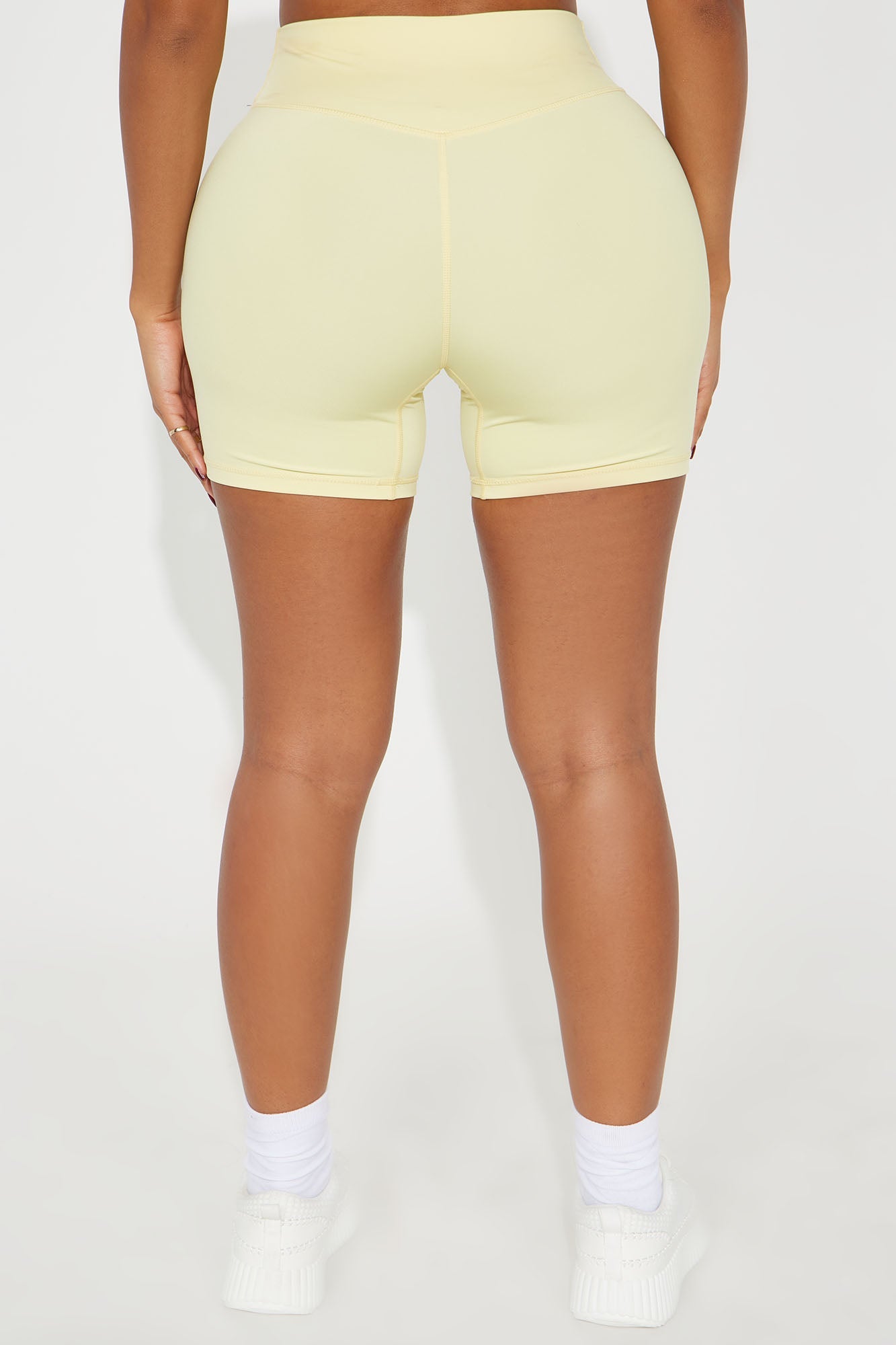 You Got Served Active Biker Short - Butter Yellow