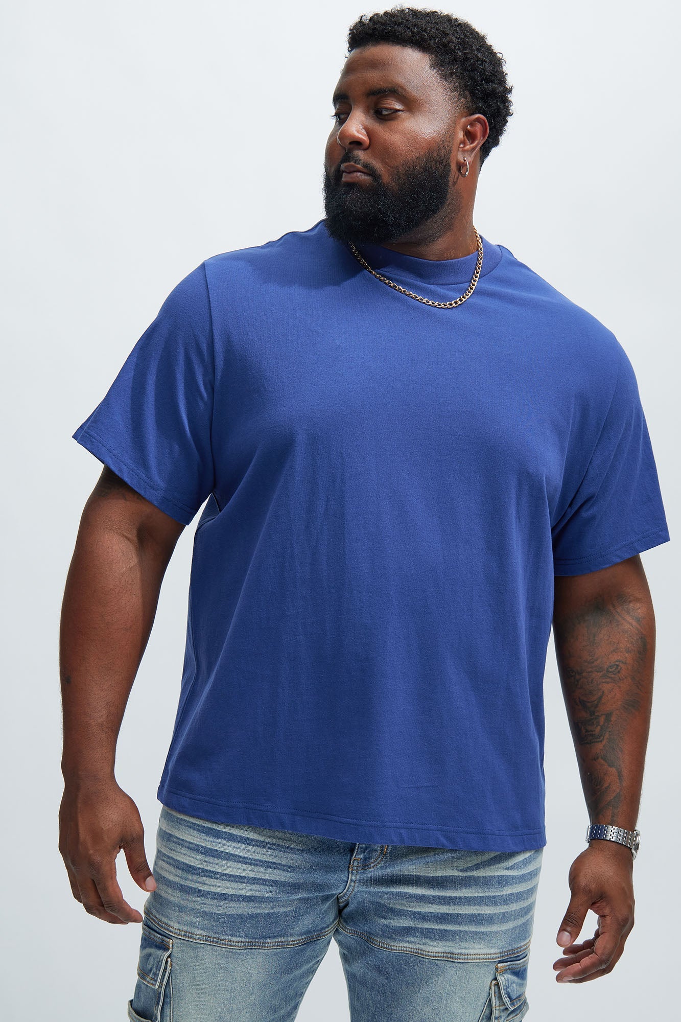 Oversized Heavyweight Tee 240GSM - Navy