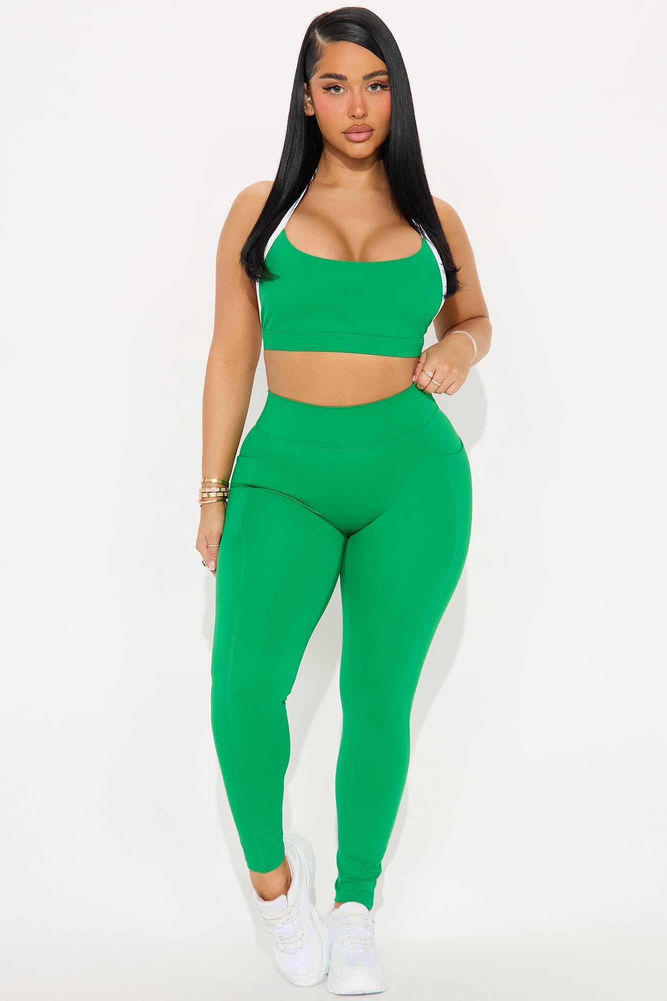 Tennis Club Sports Bra - Kelly Green