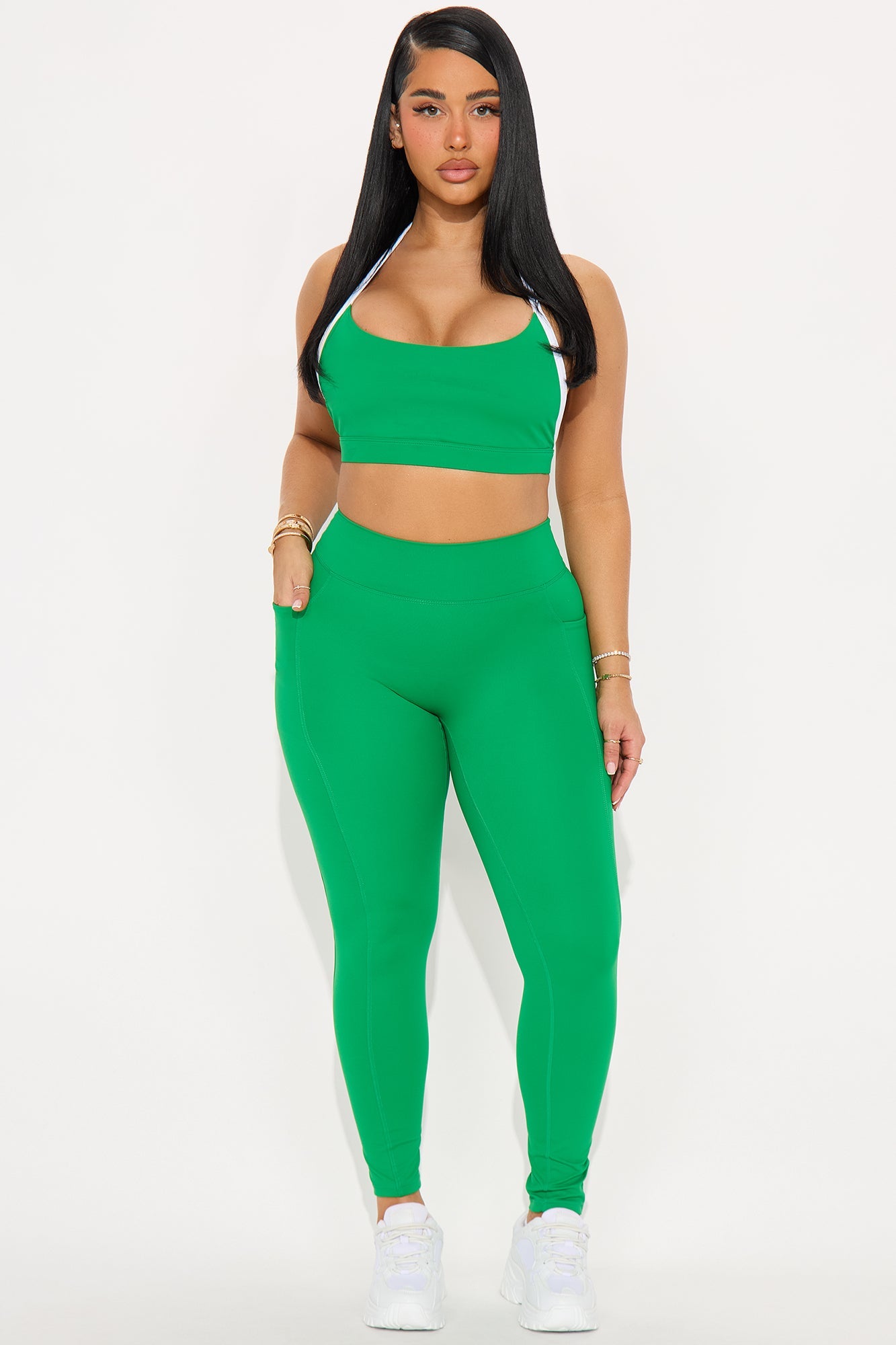 Tennis Club Active Legging - Kelly Green