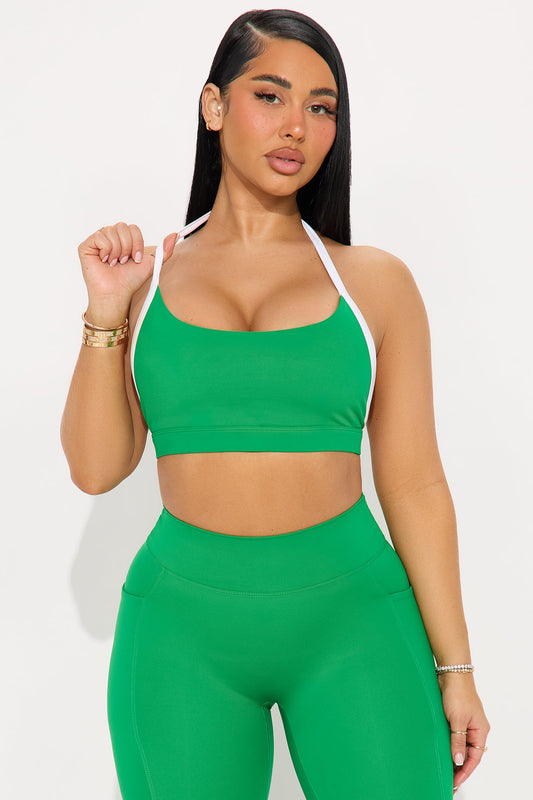 Tennis Club Sports Bra - Kelly Green