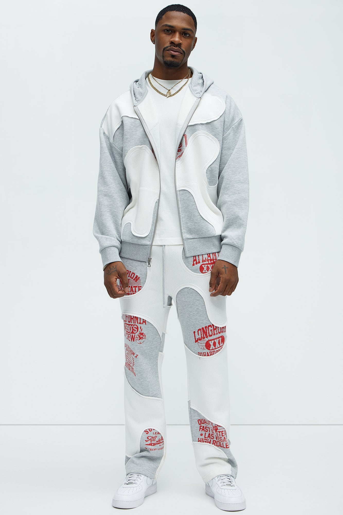 Tyson Champion Oversized Zip Hoodie - Heather/Combo