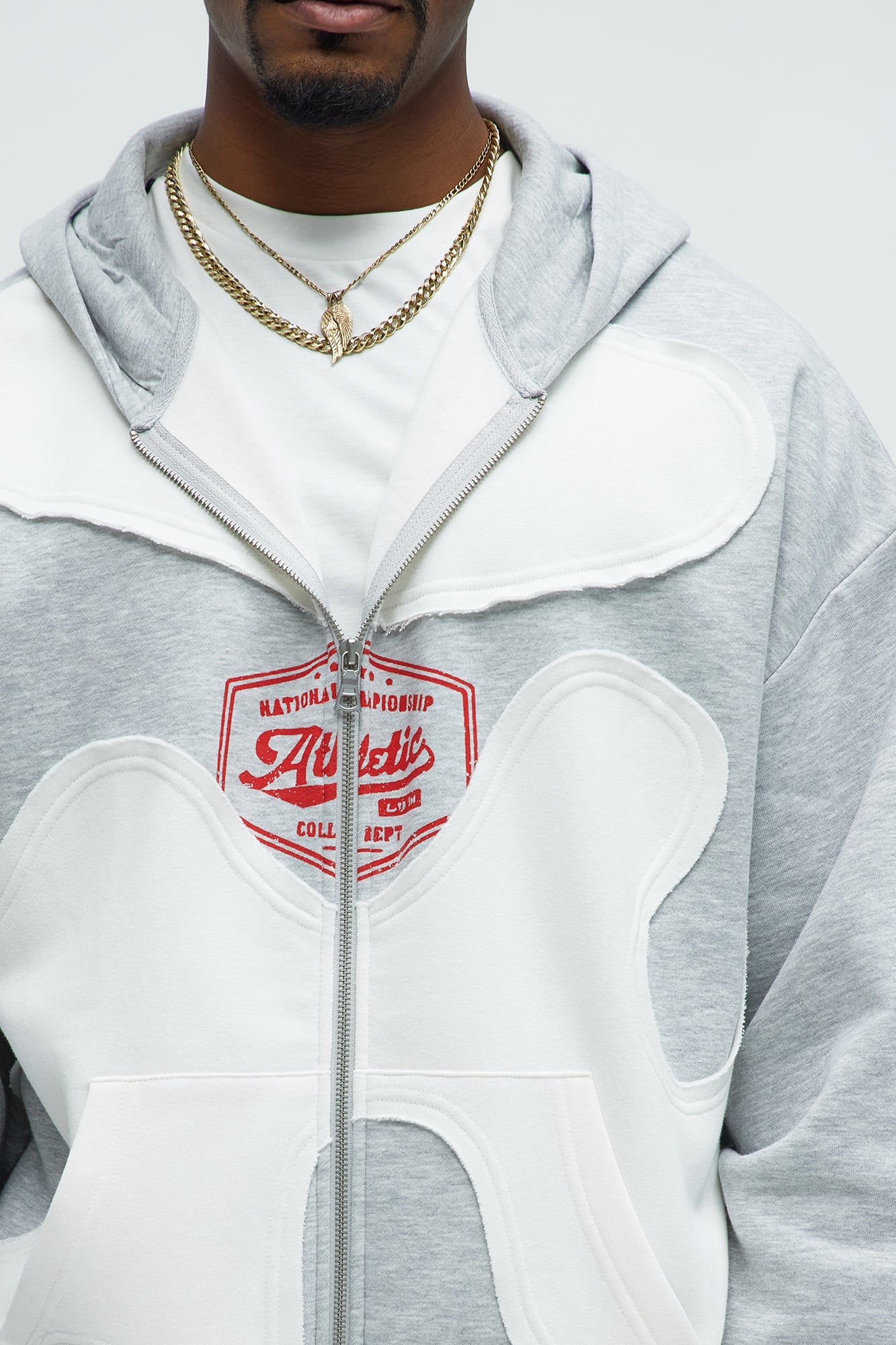 Tyson Champion Oversized Zip Hoodie - Heather/Combo