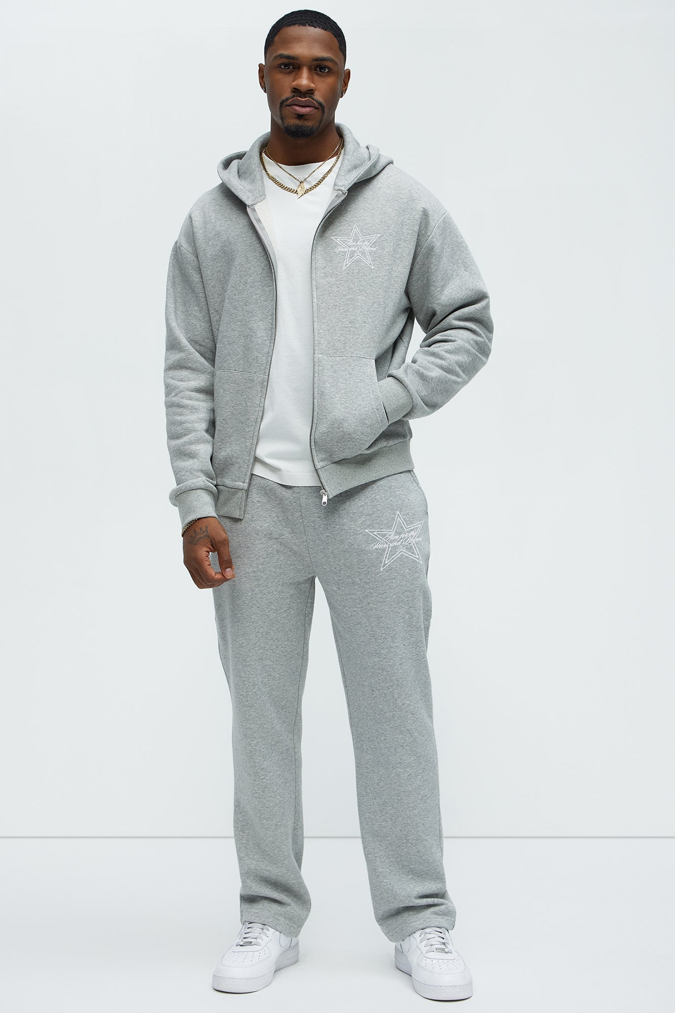 Aim For The Stars Sweatpants - Grey