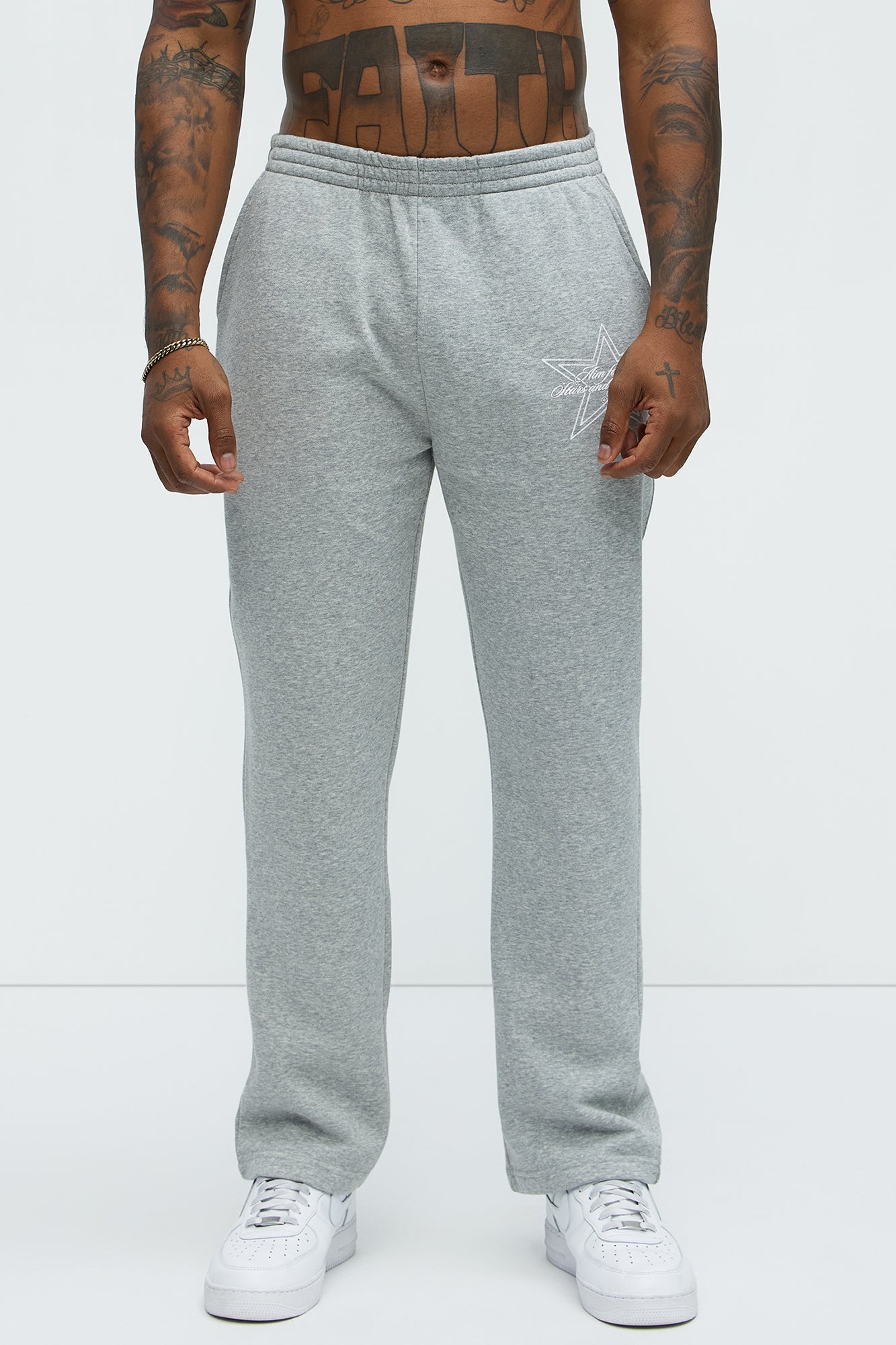 Aim For The Stars Sweatpants - Grey