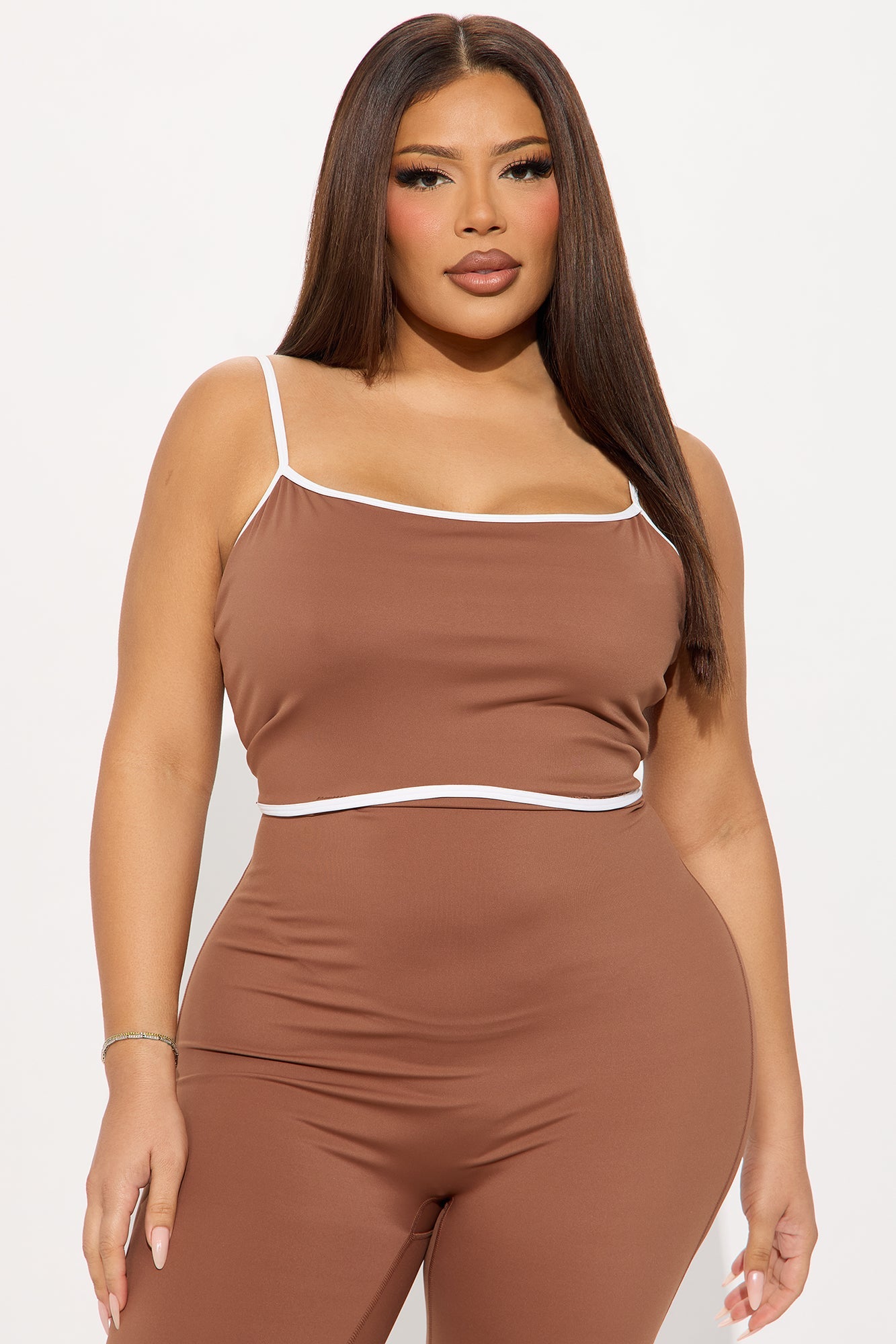 Heidi 2 Piece Bolero Active Jumpsuit - Mocha