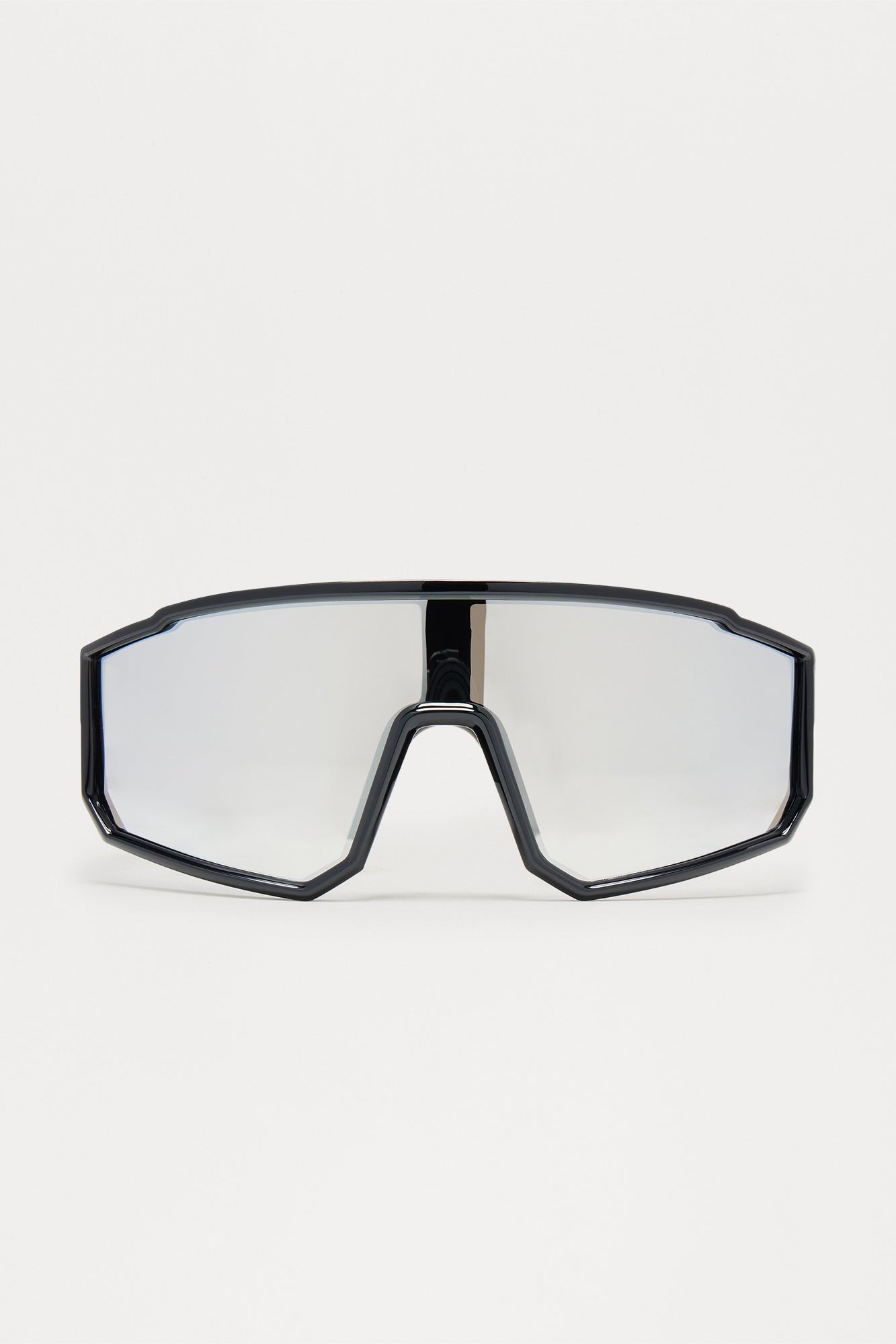 Drift Sport Shield Sunglasses - Black/Silver