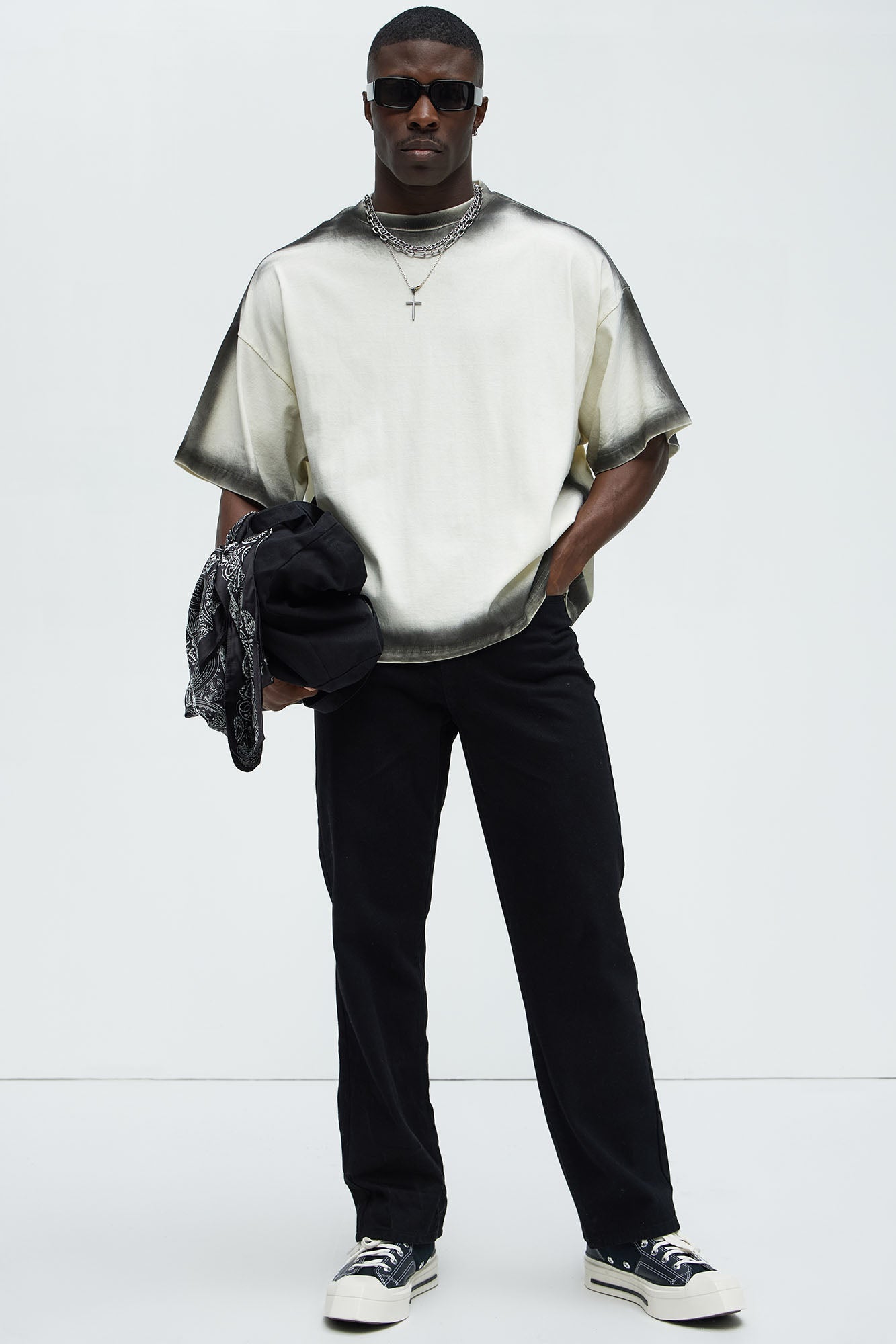 Dirty Wash Heavyweight Boxy Tee - Off White