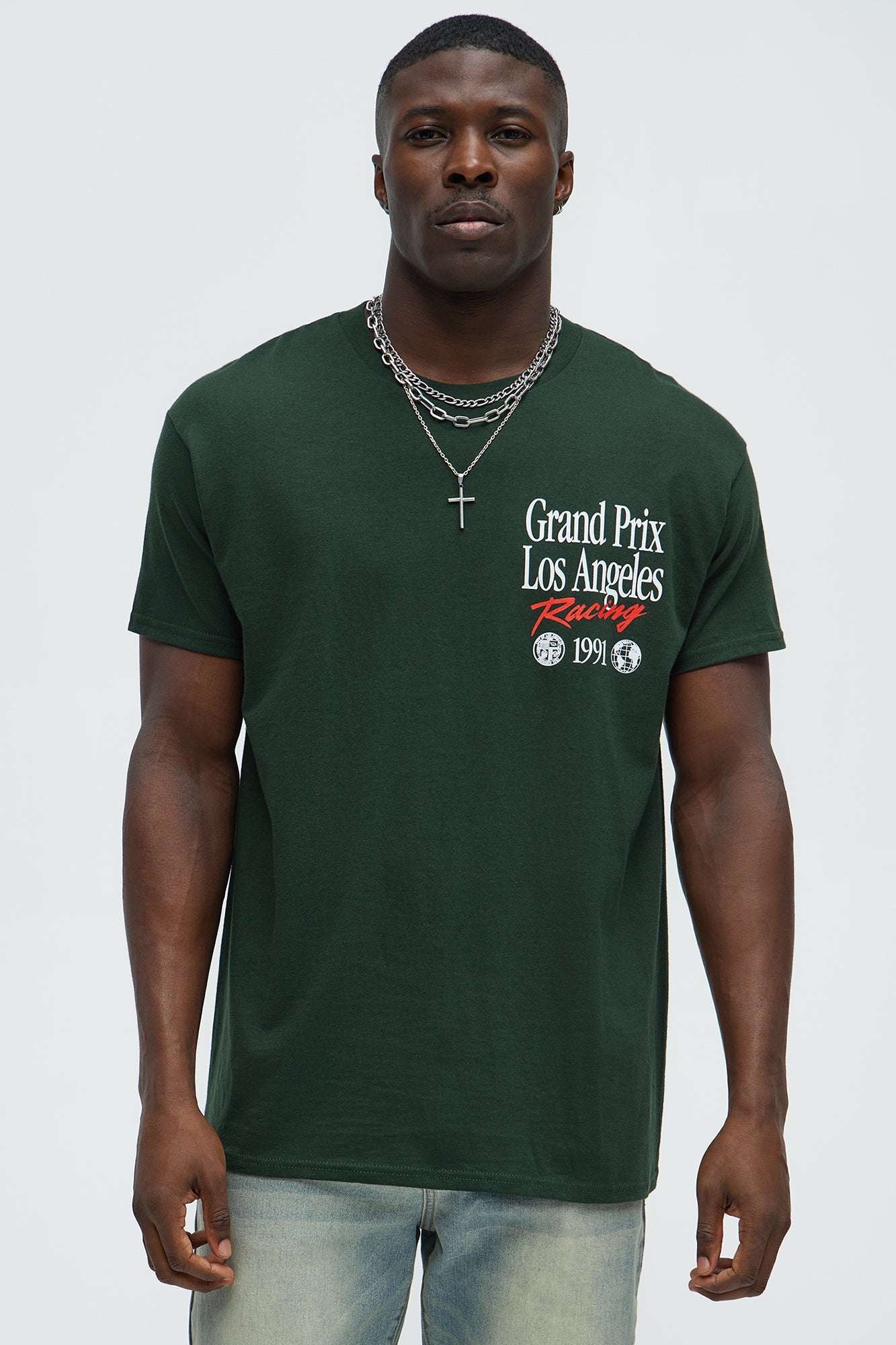 Grand Prix LA Short Sleeve Tee - Green