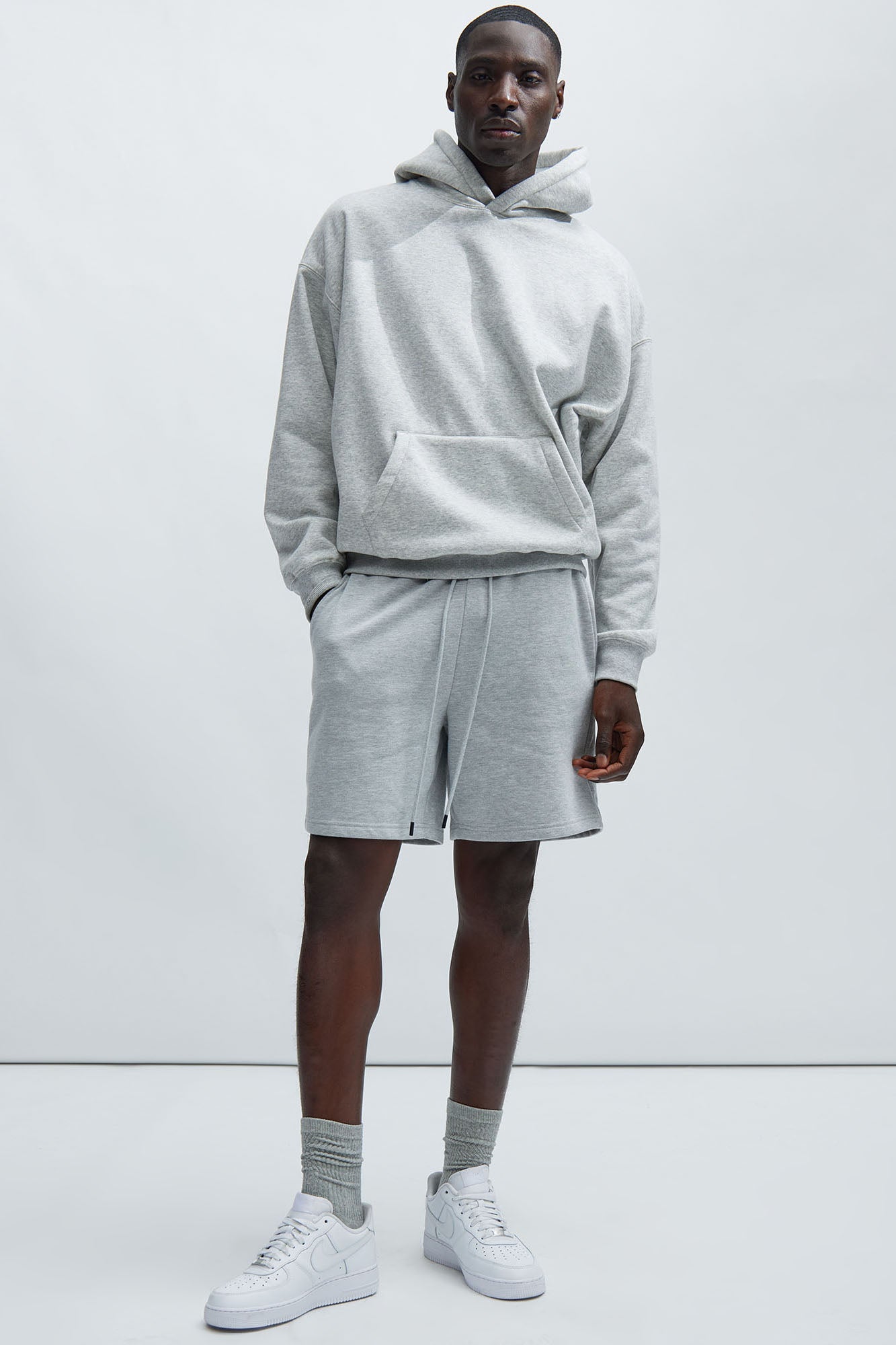 Tyson Sweatshort - Heather Grey