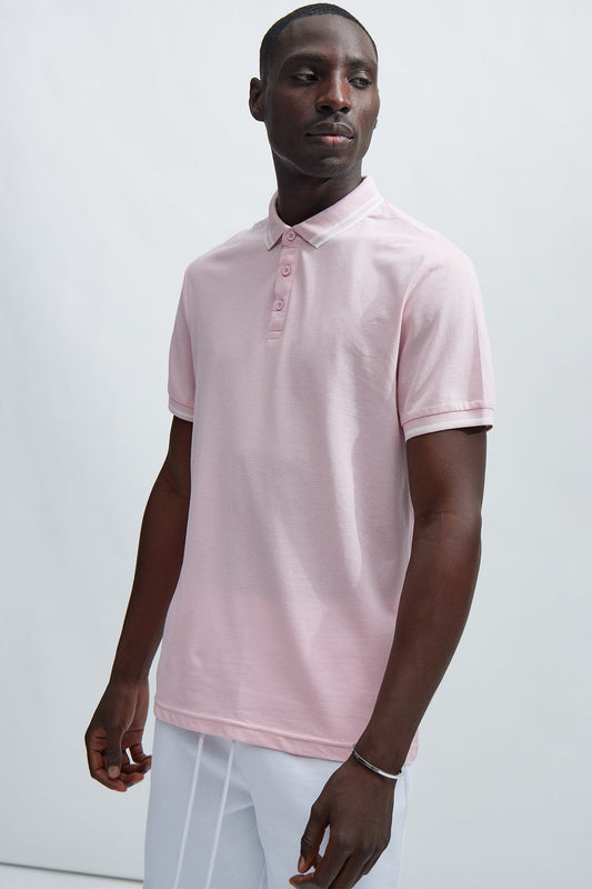 Wilson Short Sleeve Polo - Pink