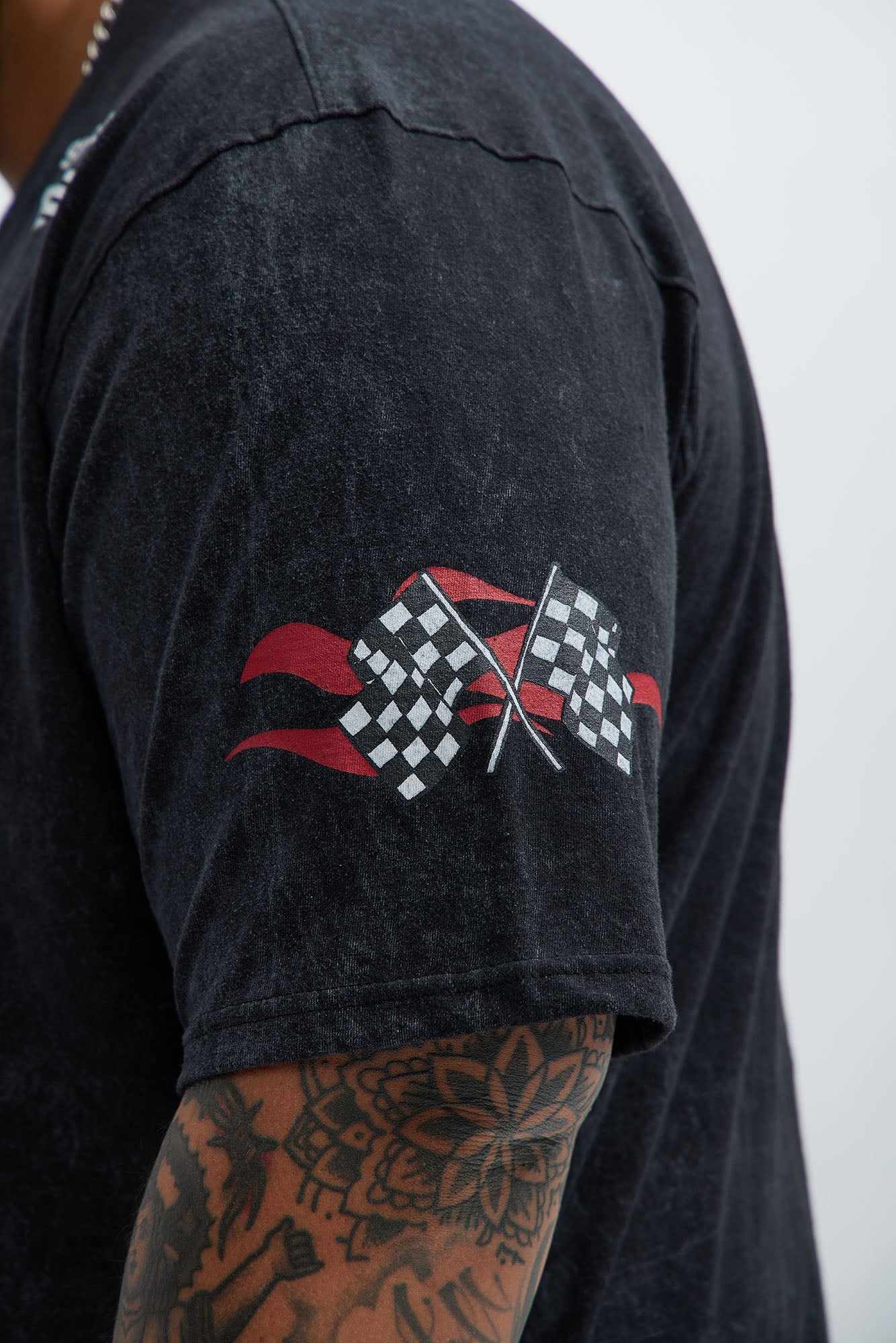 Dodge Hellcat Vintage Oversized Short Sleeve Tee - Grey