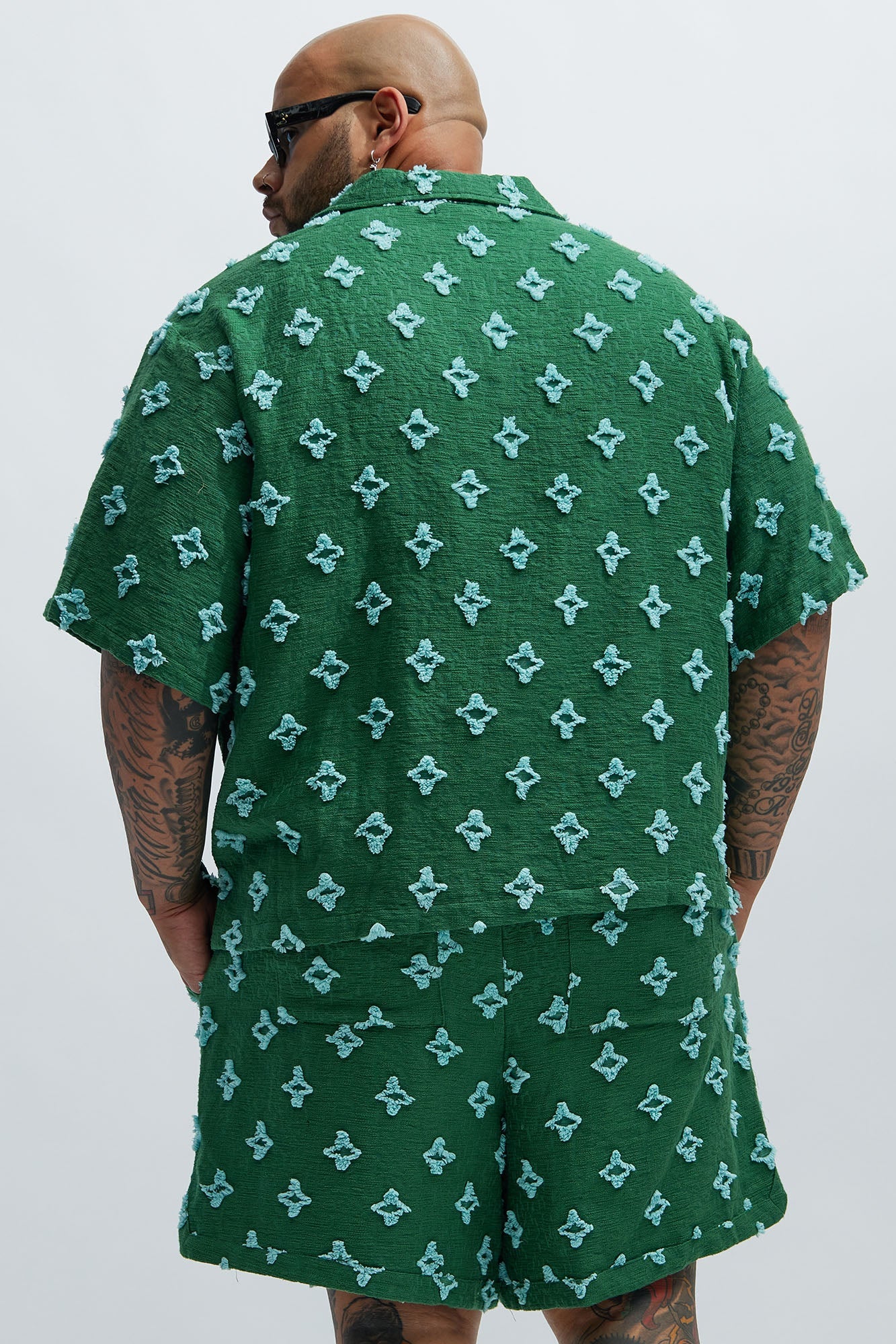 Cropped Starlet Shirt - Green