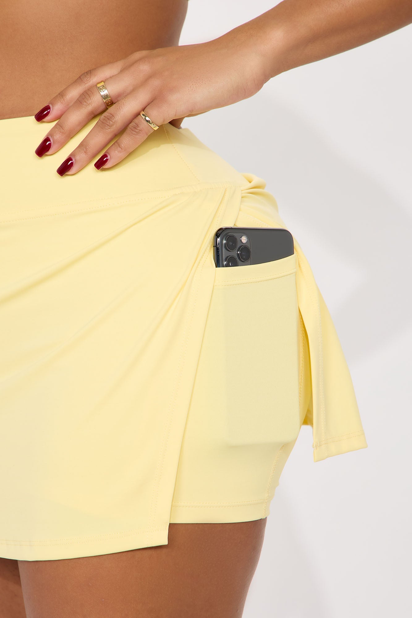 Power Swing Active Skirt - Butter Yellow