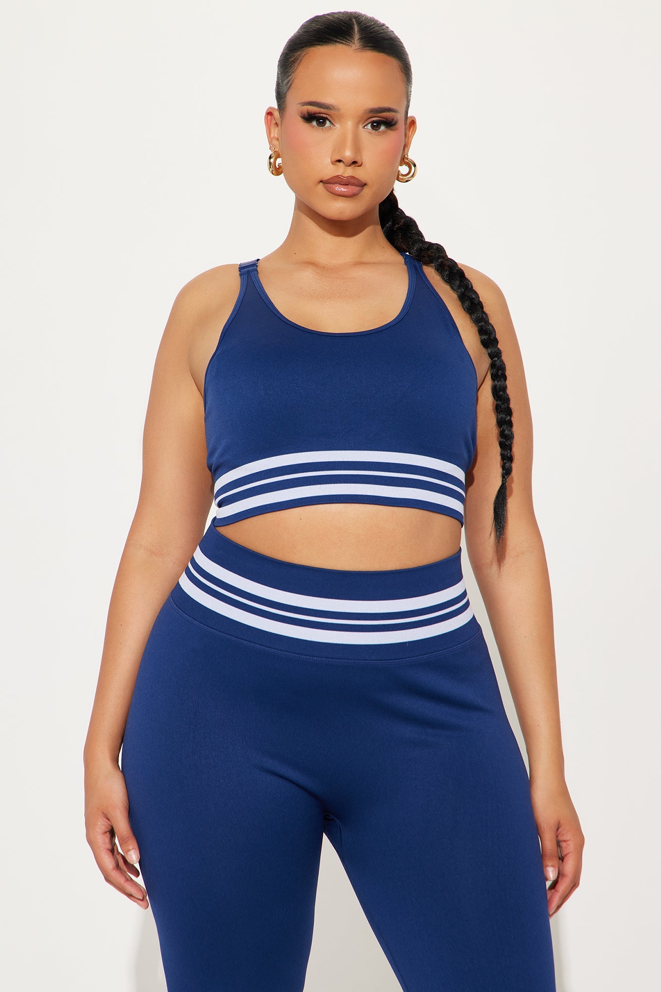 Caddy Crew Flex Seamless Sports Bra - Midnight Blue