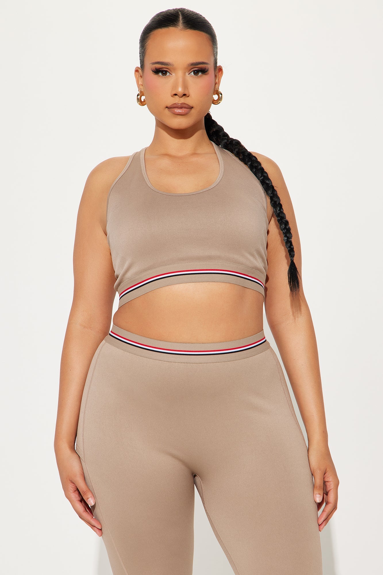 Power Up Flex Seamless Sports Bra - Taupe