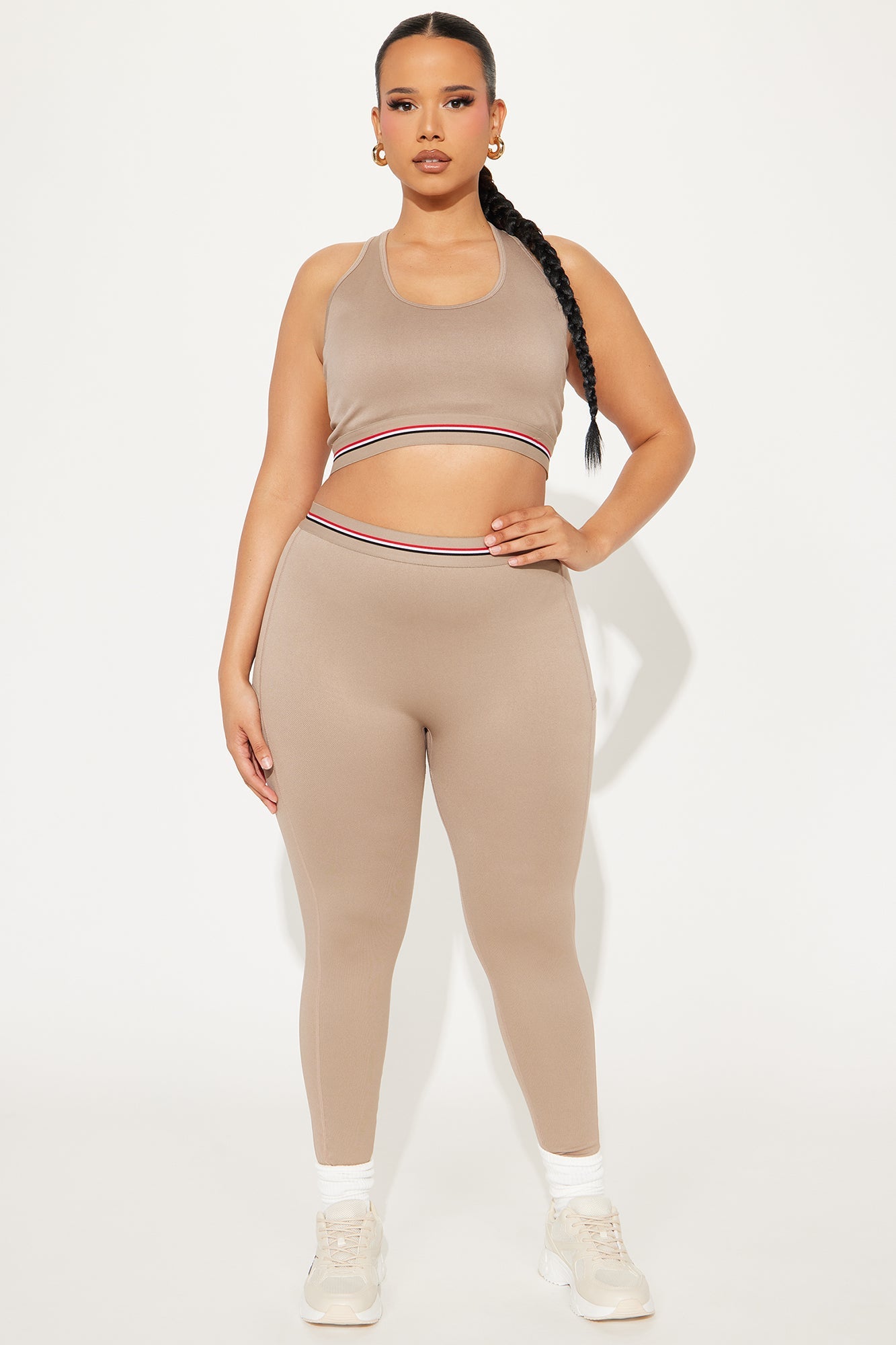 Power Up Flex Seamless Active Legging - Taupe