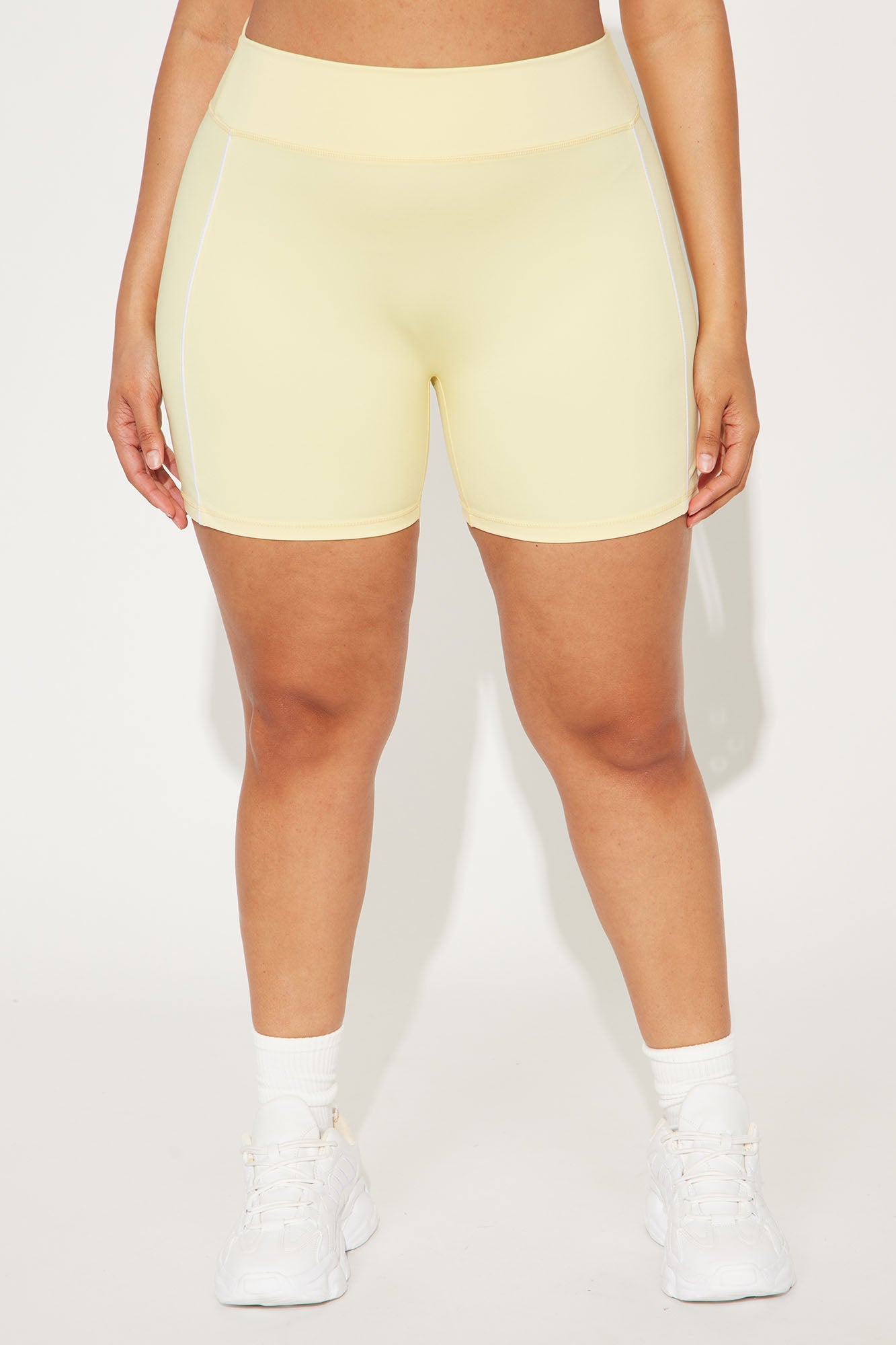 You Got Served Active Biker Short - Butter Yellow